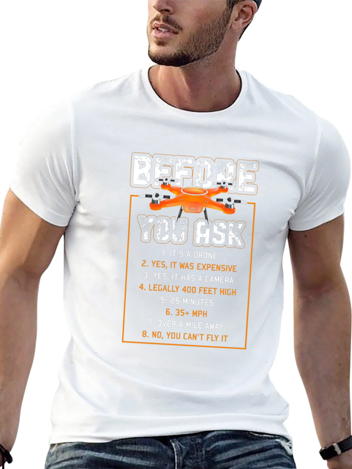 Drone Owner Funny T-Shirt - Before You Ask