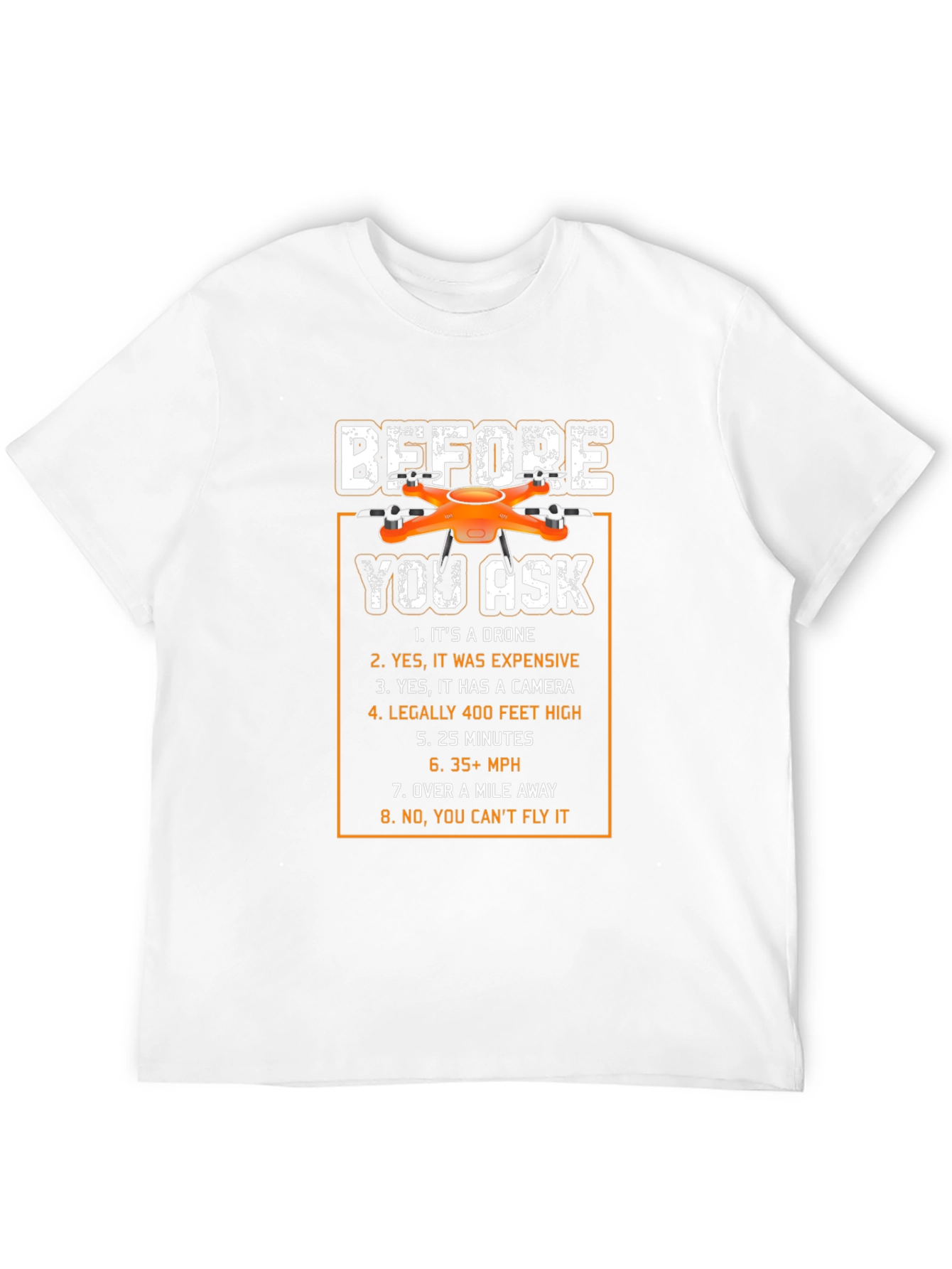 Drone Owner Funny T-Shirt - Before You Ask