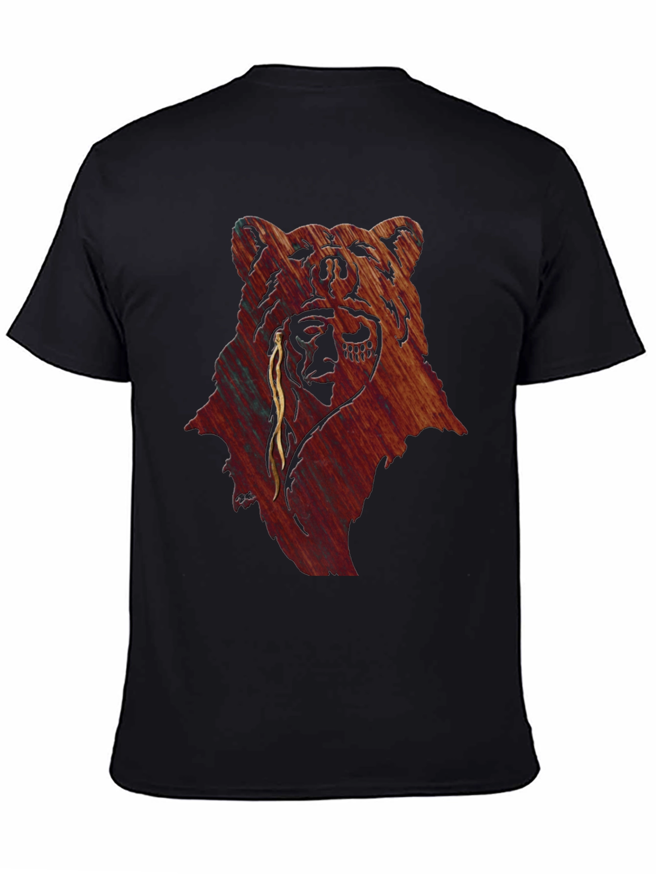 Bear & Native American Headdress Graphic Tee