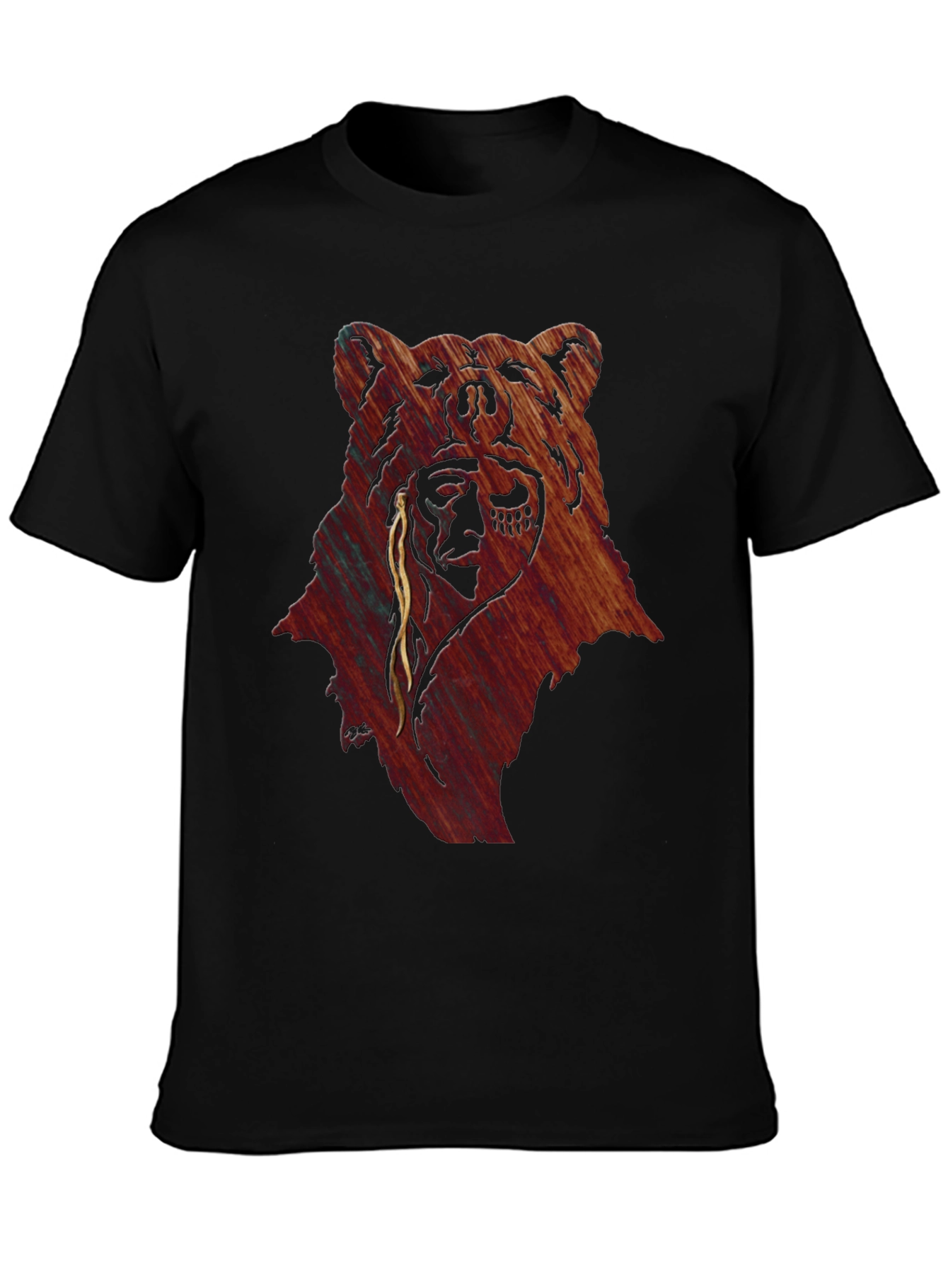 Bear & Native American Headdress Graphic Tee