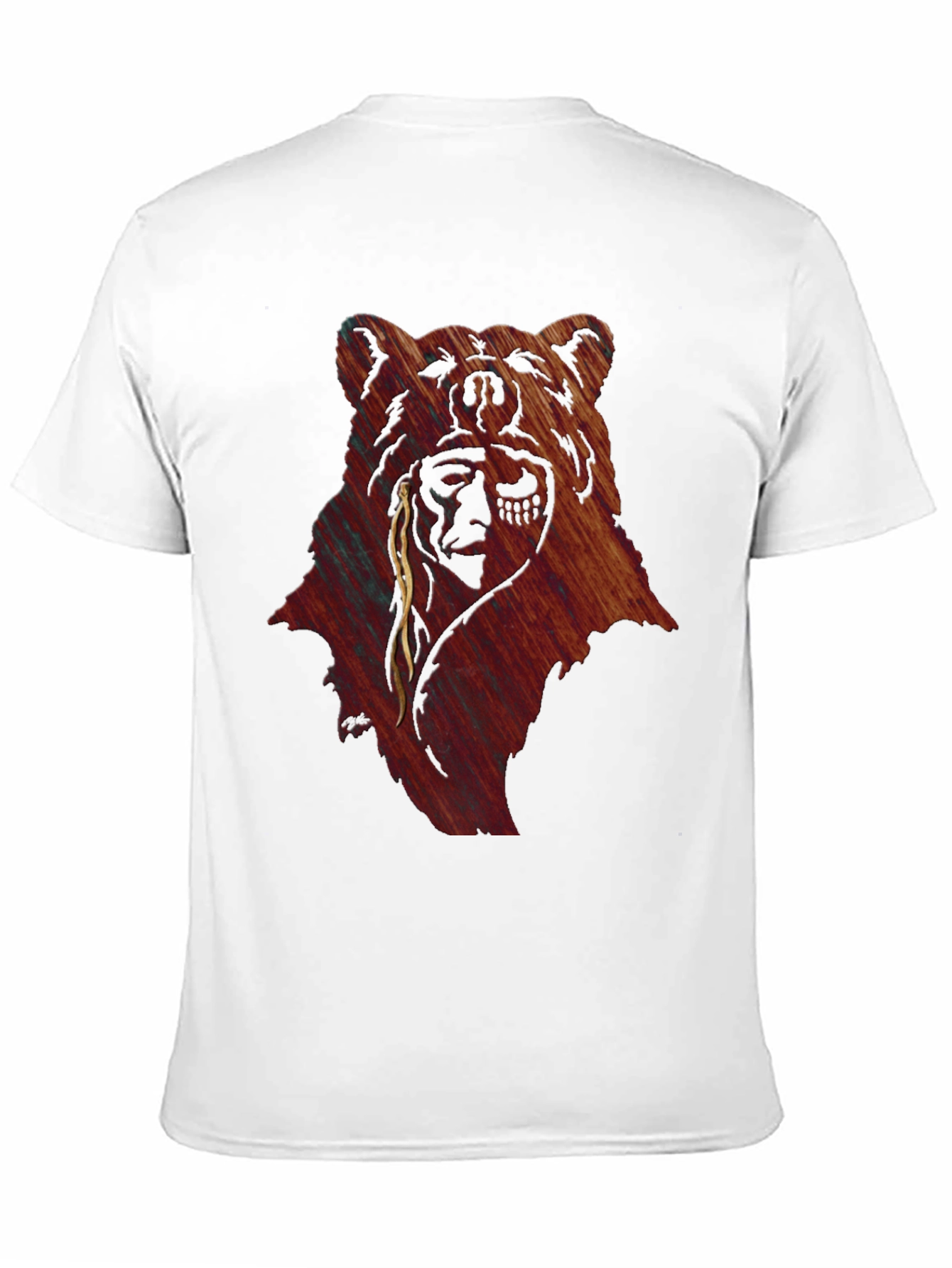 Bear & Native American Headdress Graphic Tee