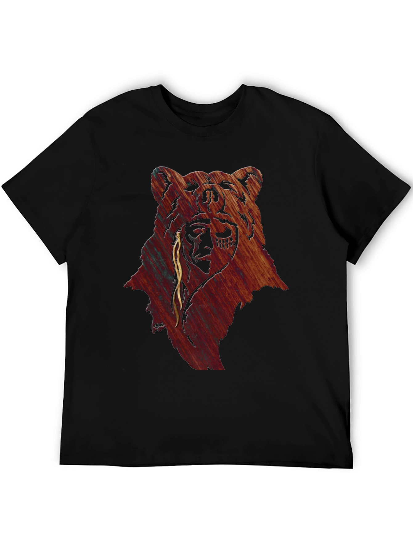 Bear & Native American Headdress Graphic Tee