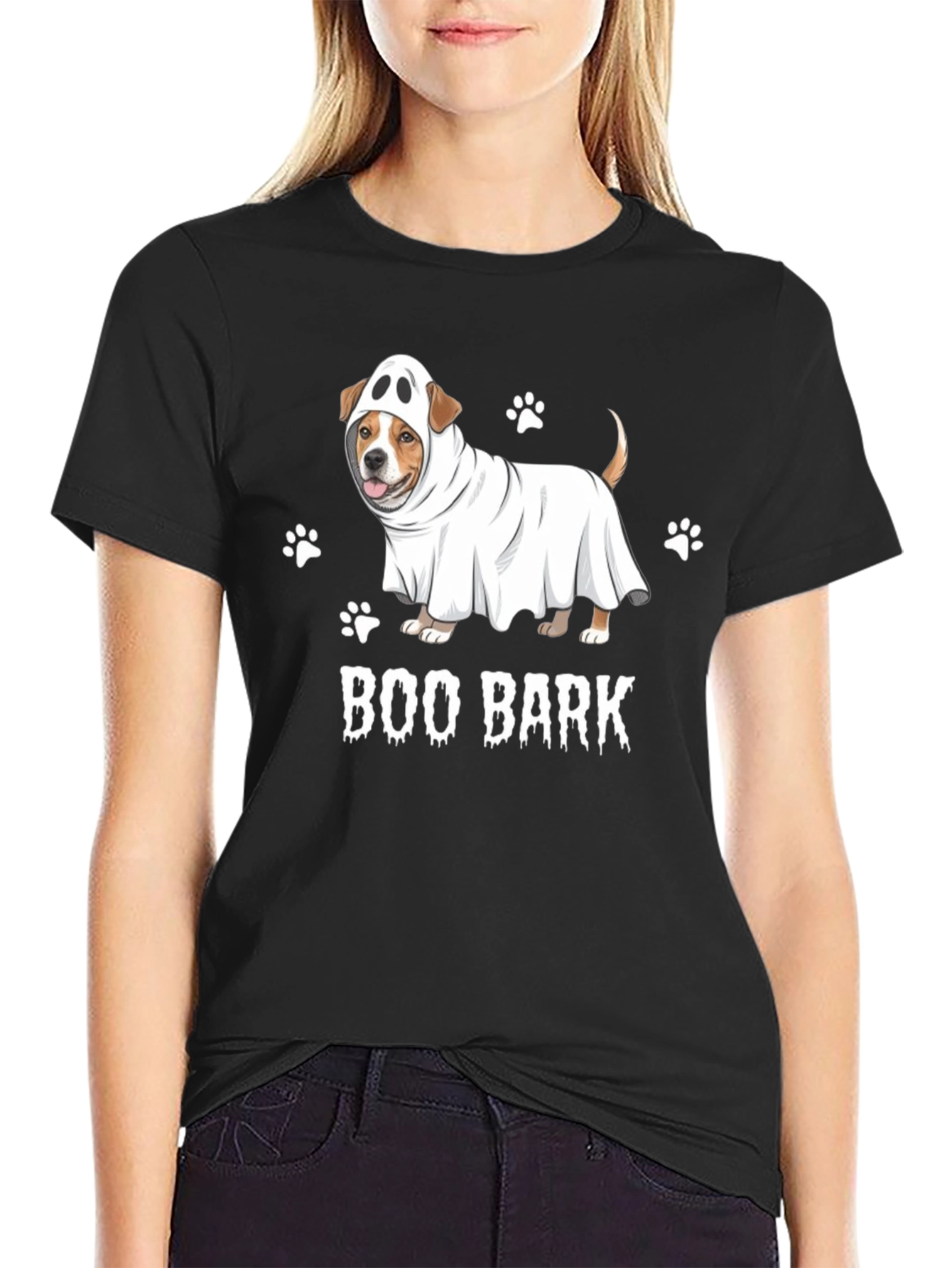 Boo Bark Dog Halloween T-Shirt
