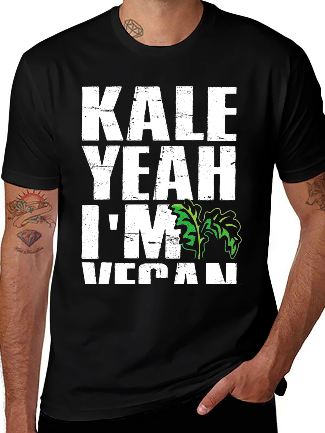 Kale Yeah Im Vegan Graphic T-Shirt