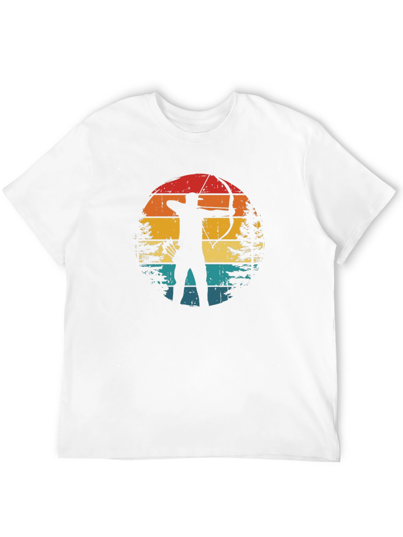 Archery Sunset Graphic Tee - Retro Style