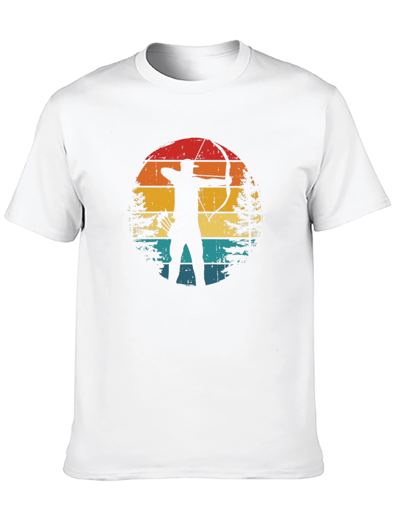 Archery Sunset Graphic Tee - Retro Style