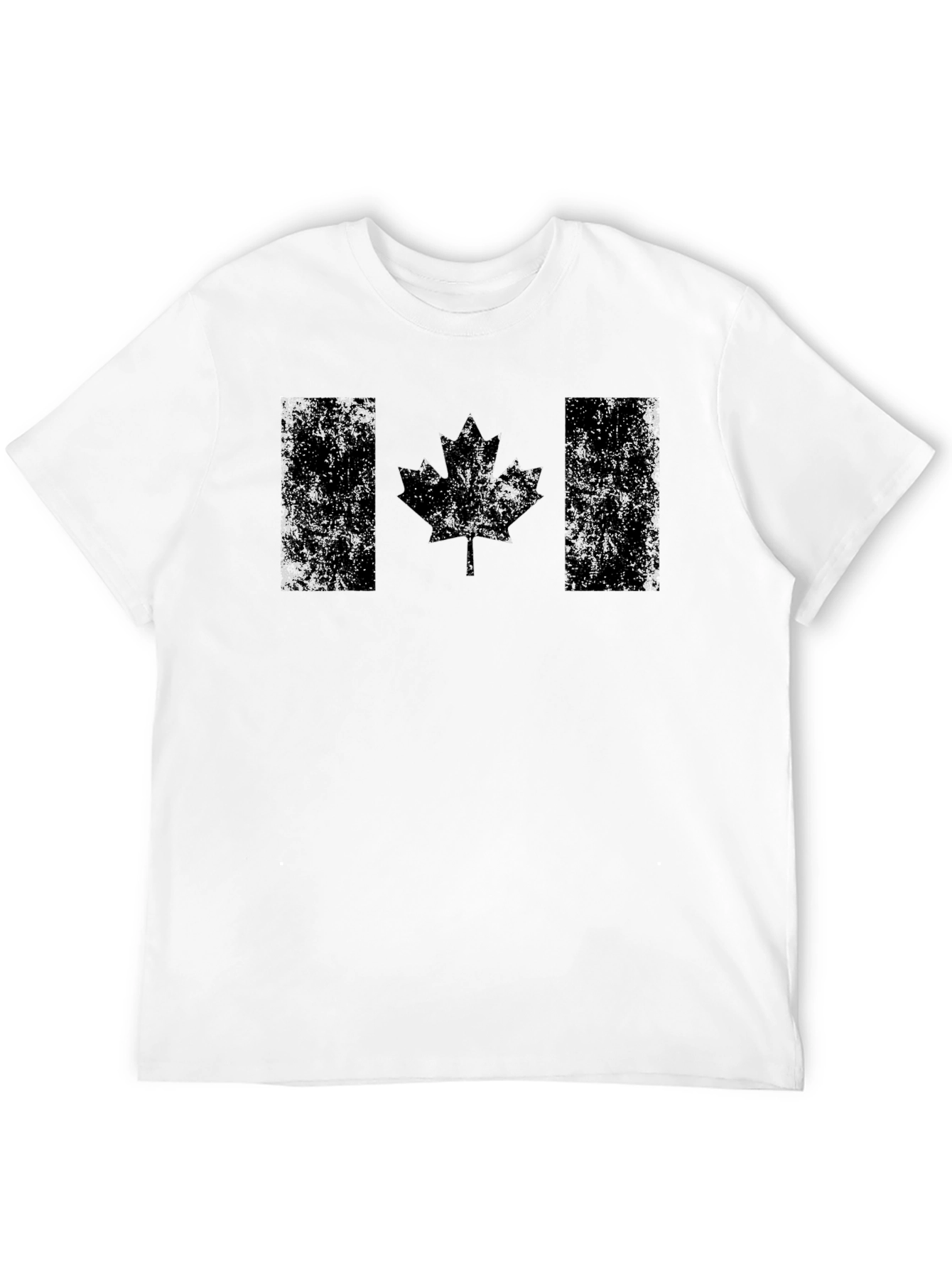 Distressed Canadian Flag Graphic T-Shirt