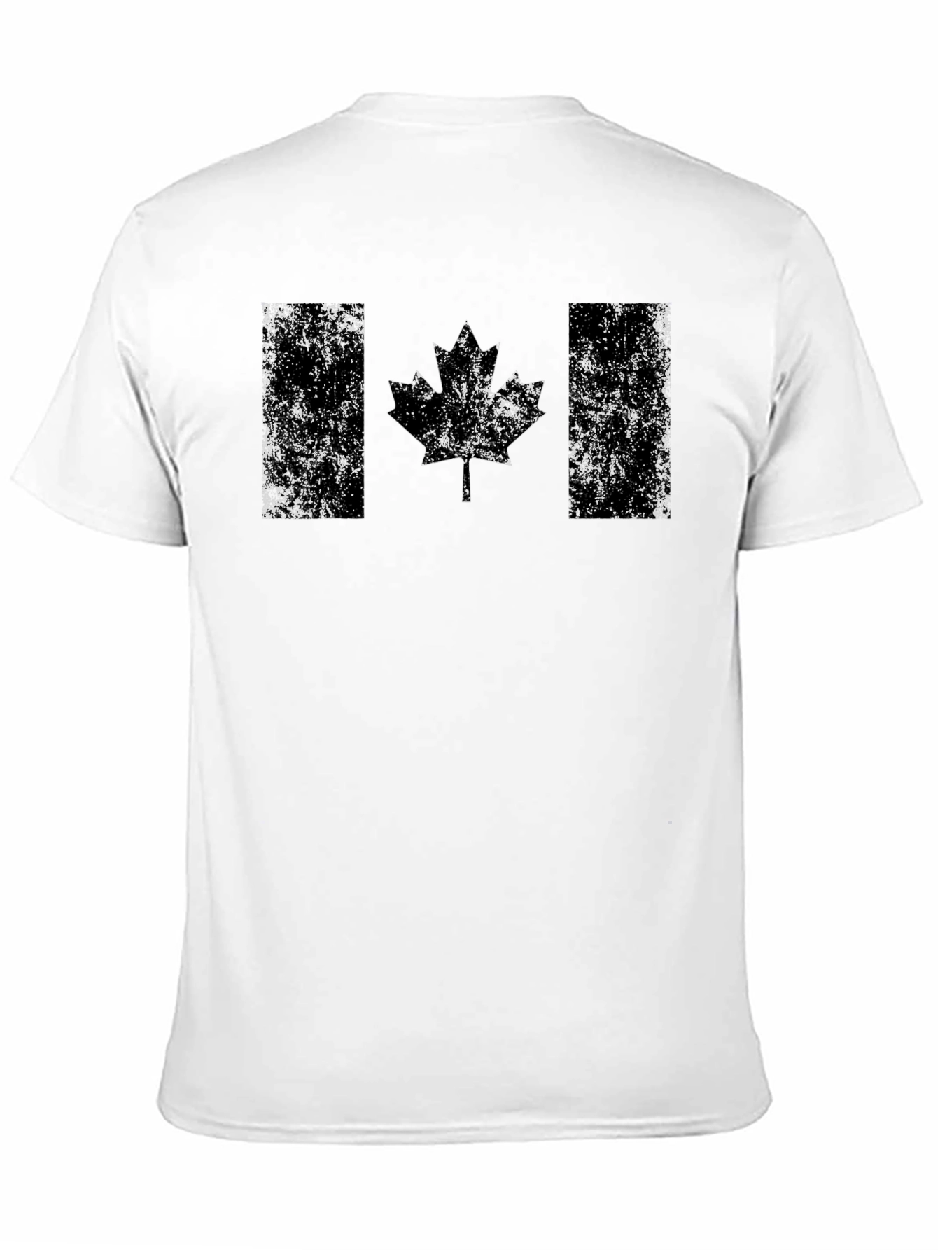 Distressed Canadian Flag Graphic T-Shirt