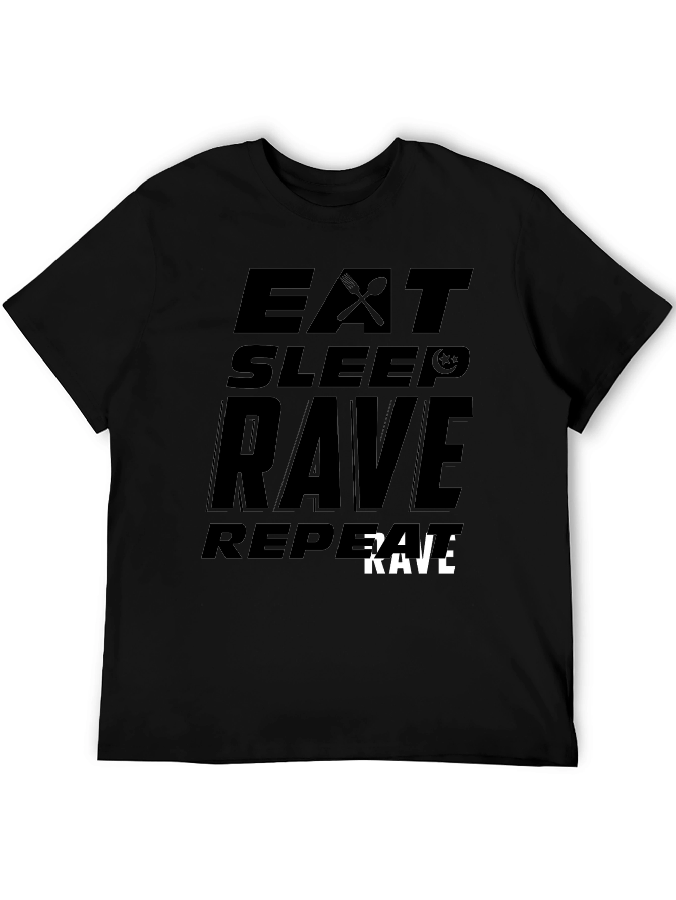 Eat Sleep Rave Repeat Graphic Tee