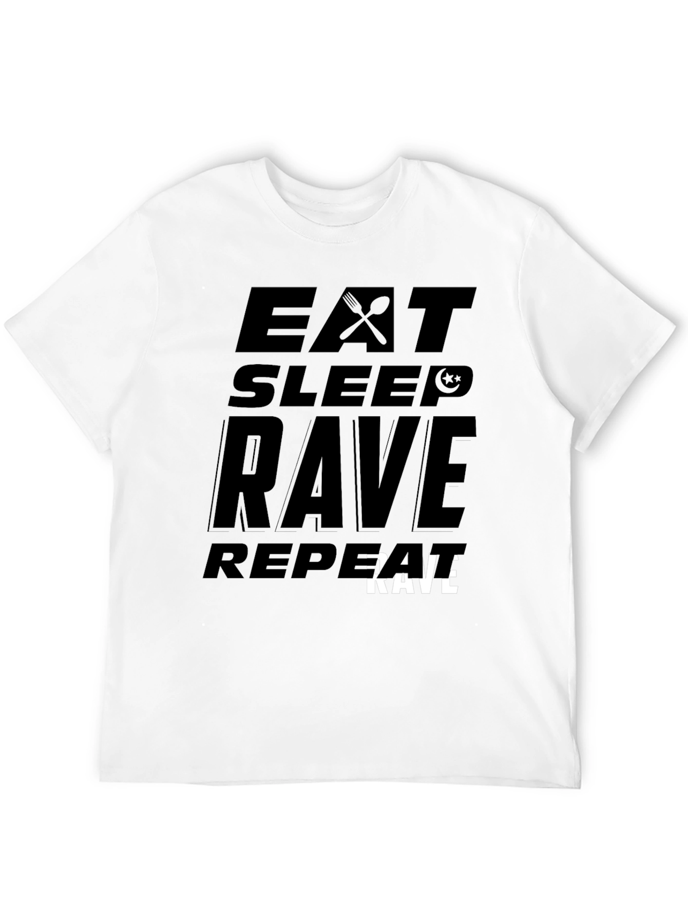 Eat Sleep Rave Repeat Graphic Tee