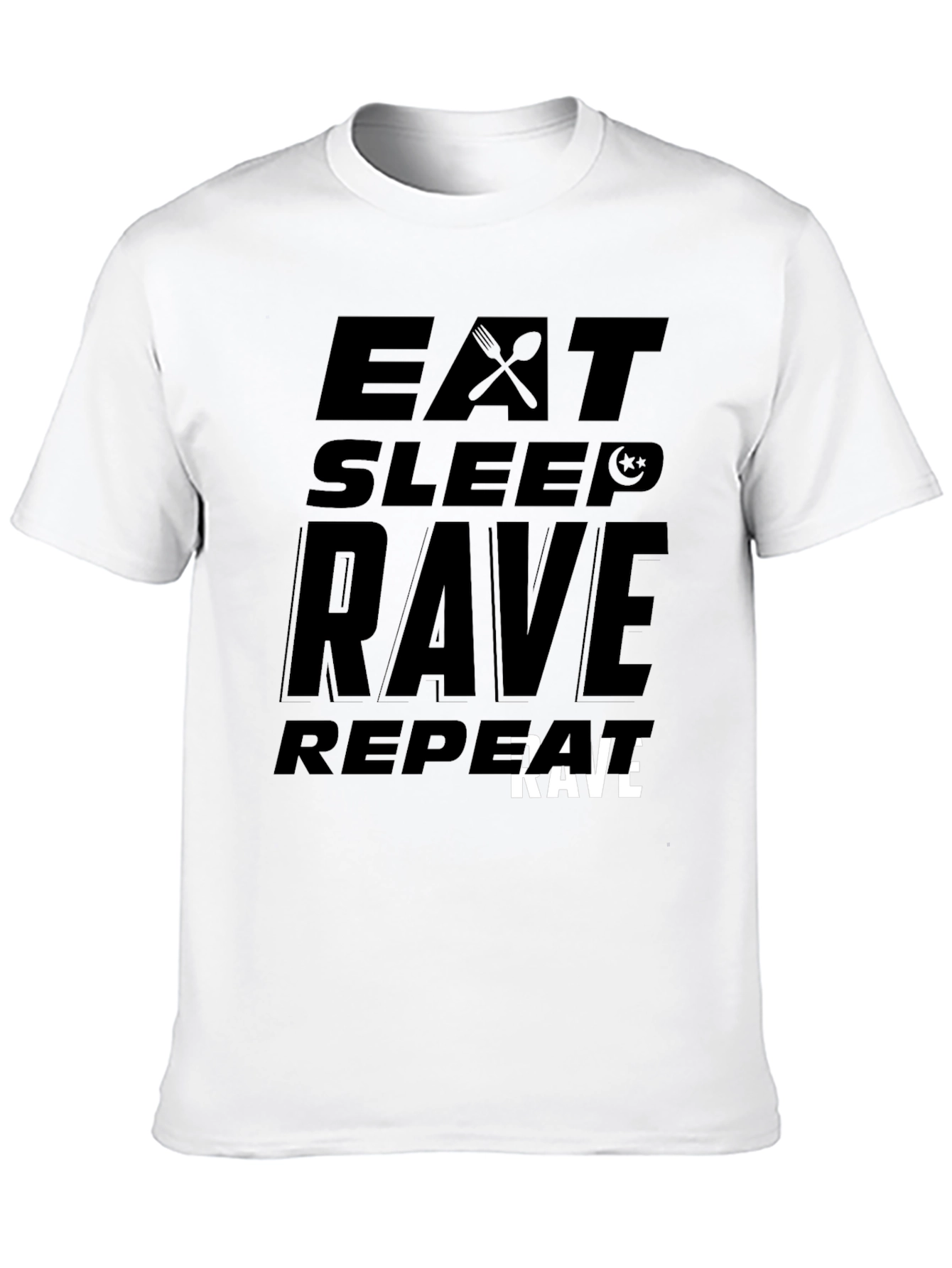 Eat Sleep Rave Repeat Graphic Tee