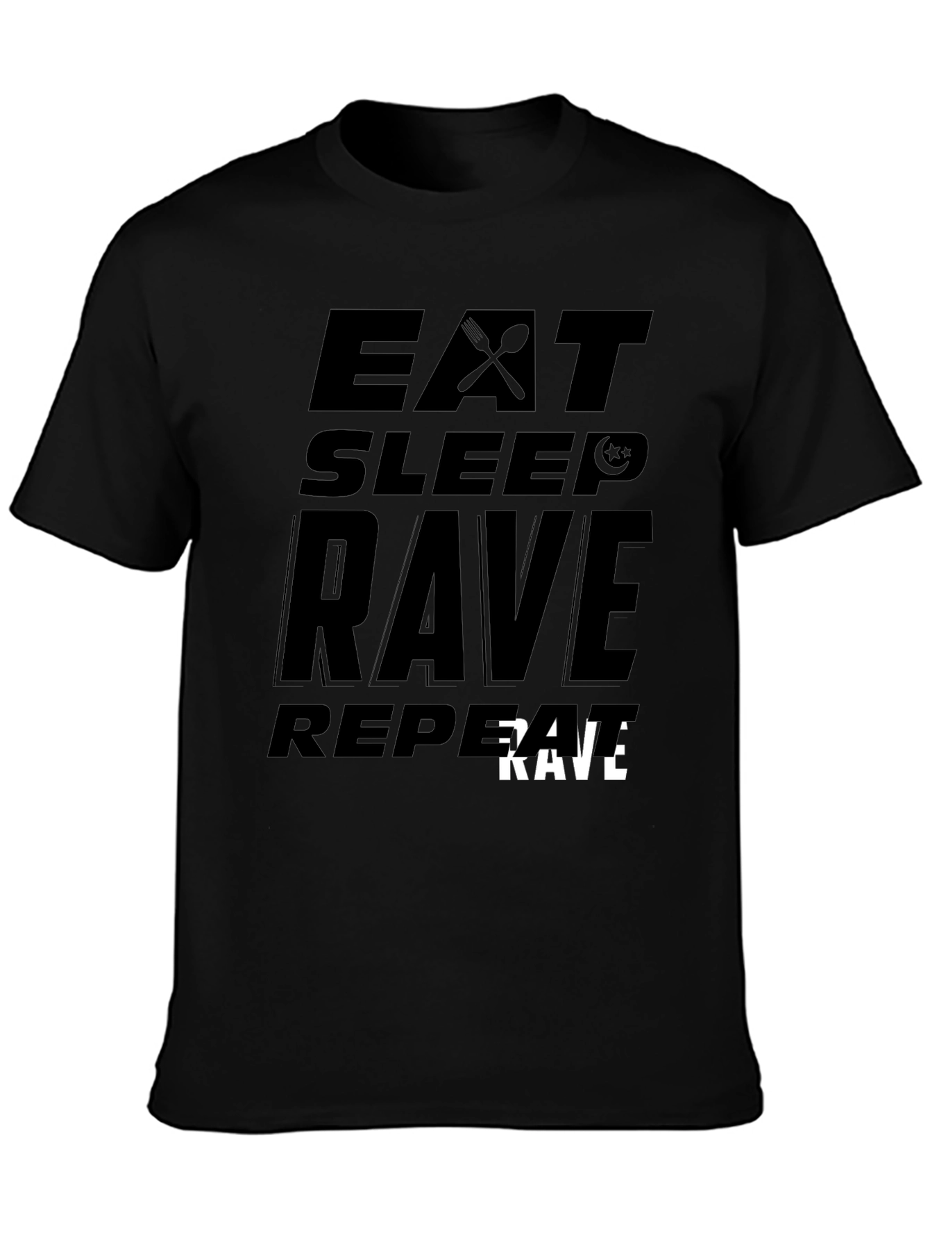 Eat Sleep Rave Repeat Graphic Tee