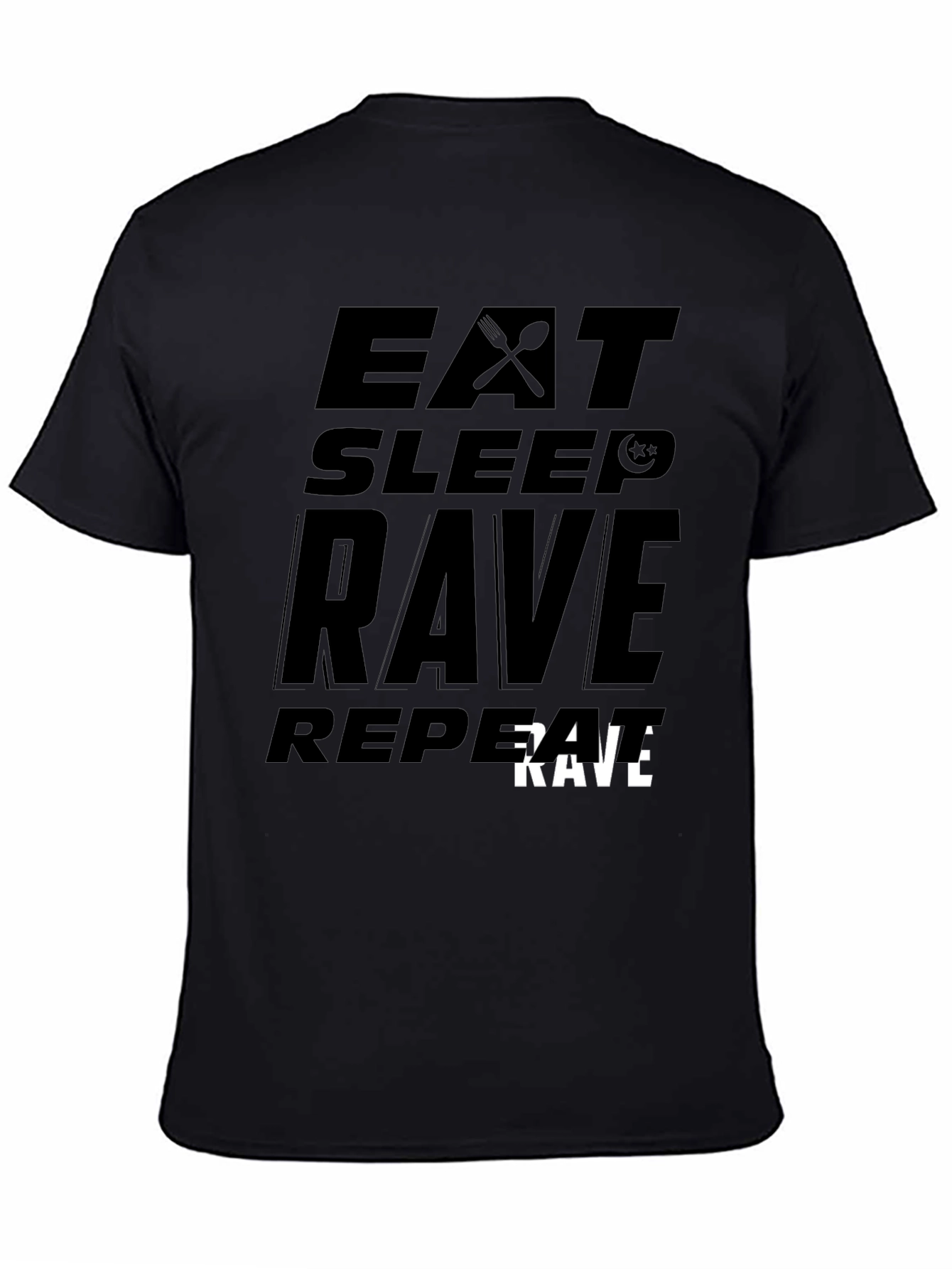 Eat Sleep Rave Repeat Graphic Tee