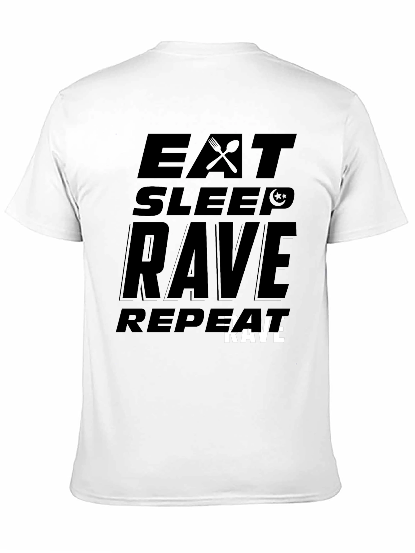 Eat Sleep Rave Repeat Graphic Tee