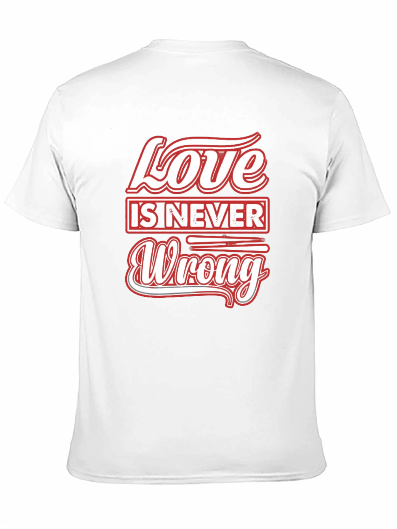 Love is Never Wrong Black Graphic T-Shirt