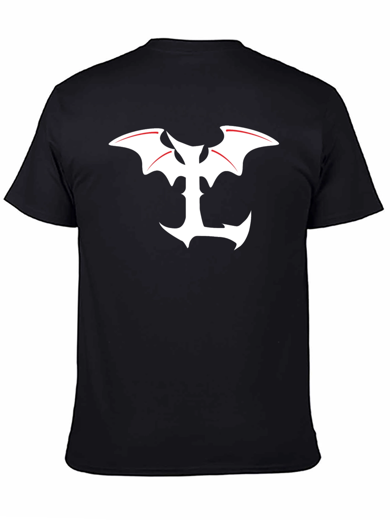 Bat Wing Anchor T-Shirt - Bold Graphic Tee