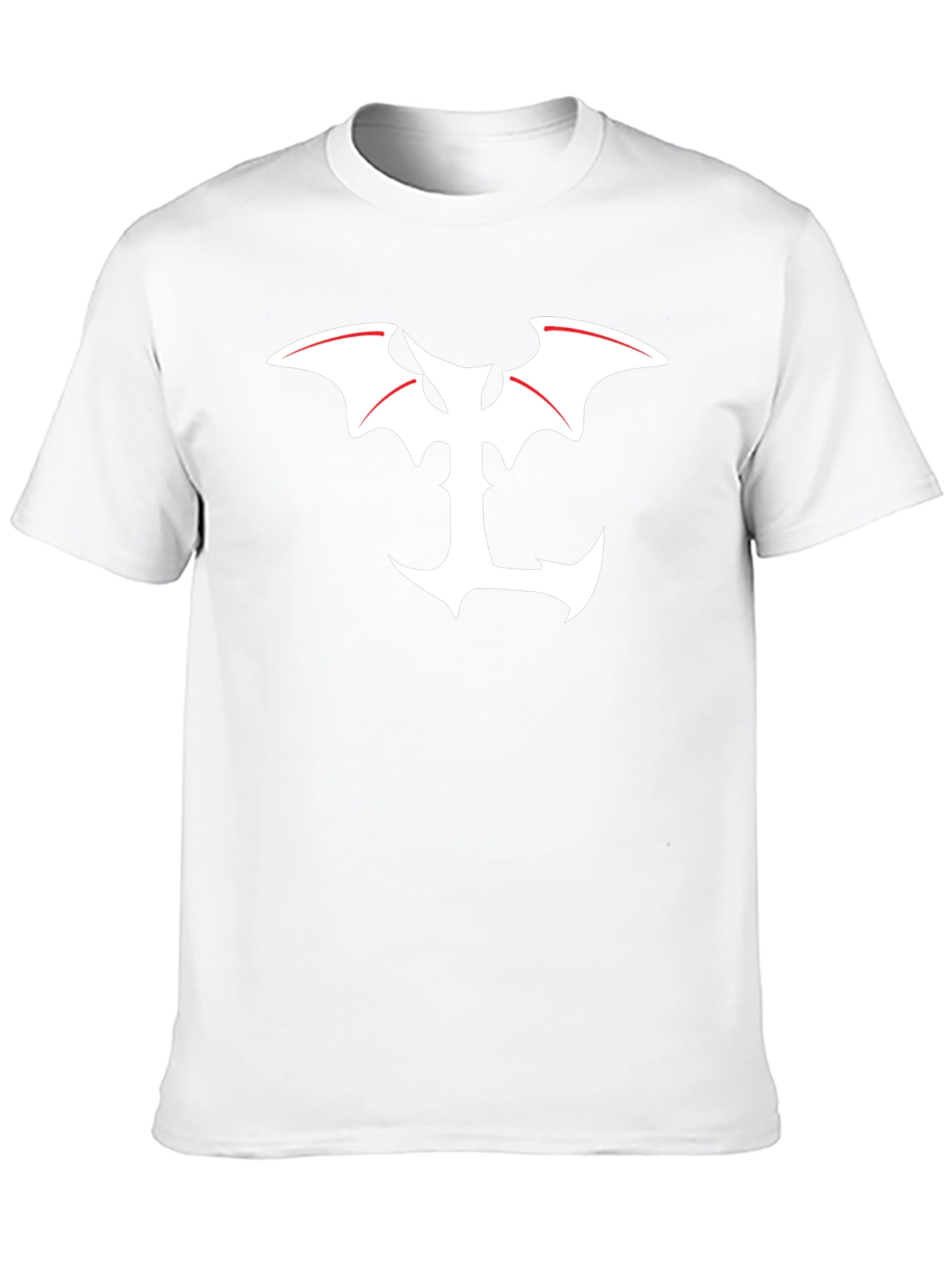 Bat Wing Anchor T-Shirt - Bold Graphic Tee