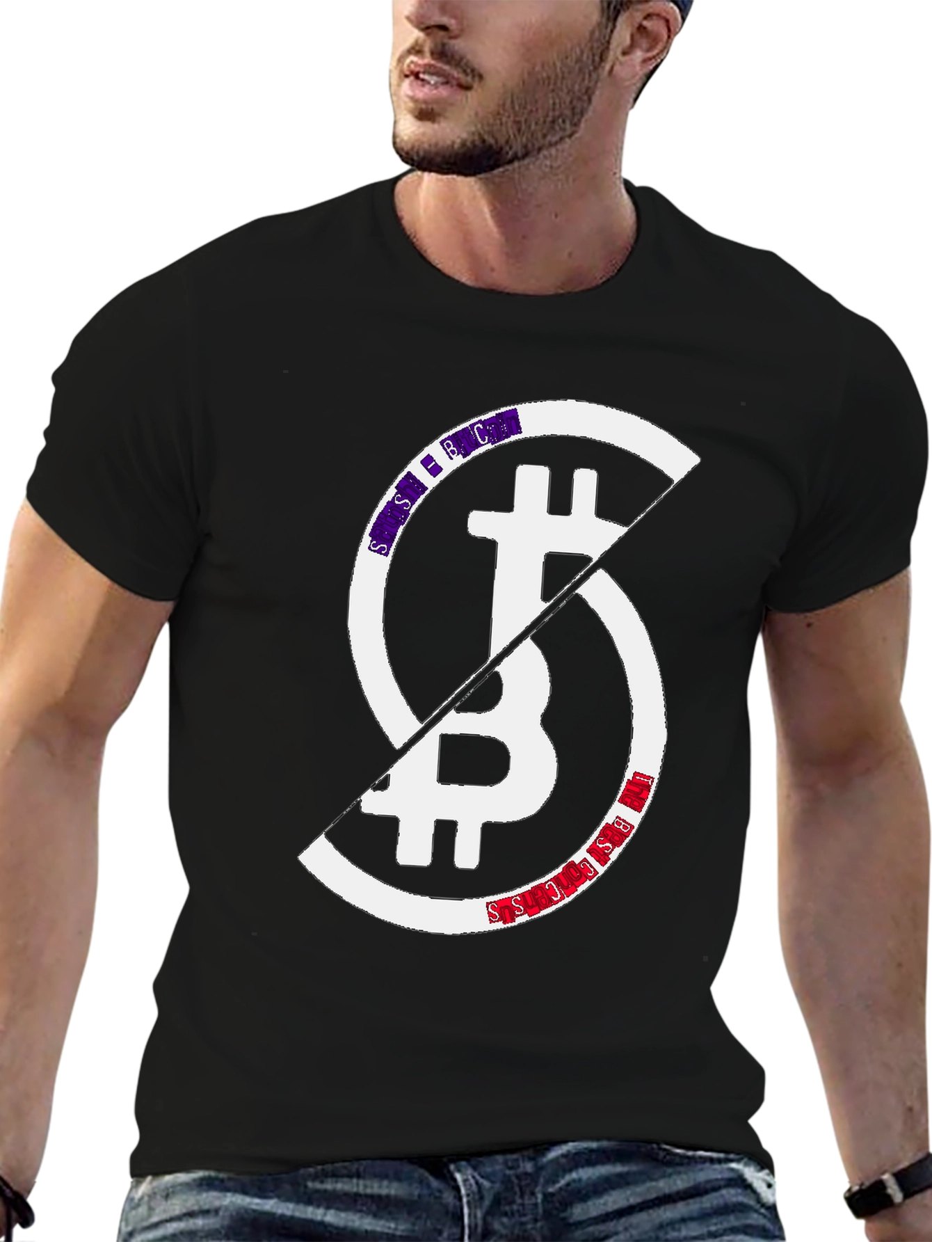 Bitcoin Block Split Graphic Tee