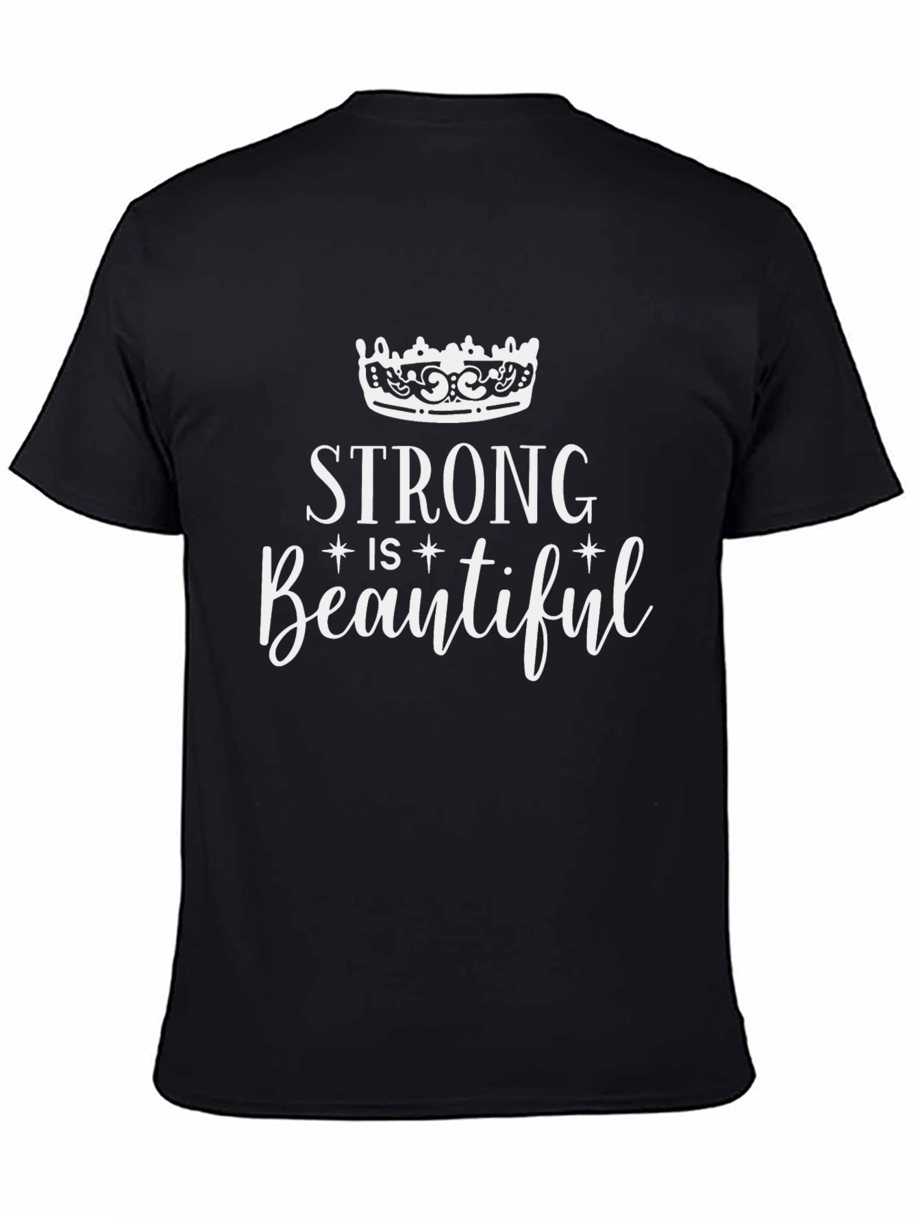 Strong is Beautiful Graphic Tee - Black