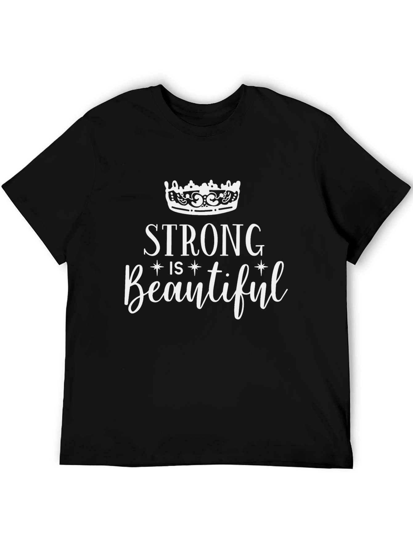 Strong is Beautiful Graphic Tee - Black