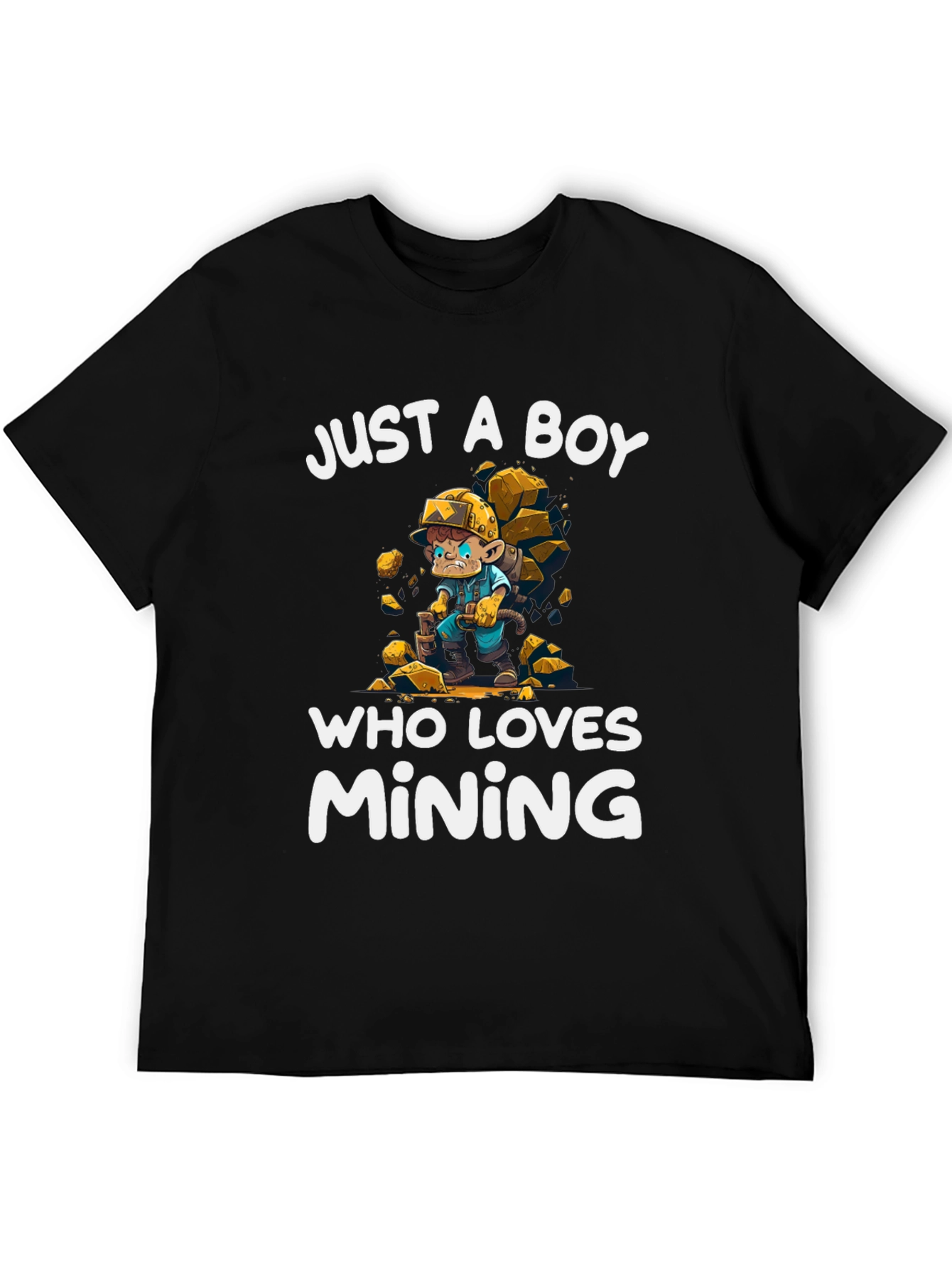 Boy Who Loves Mining T-Shirt