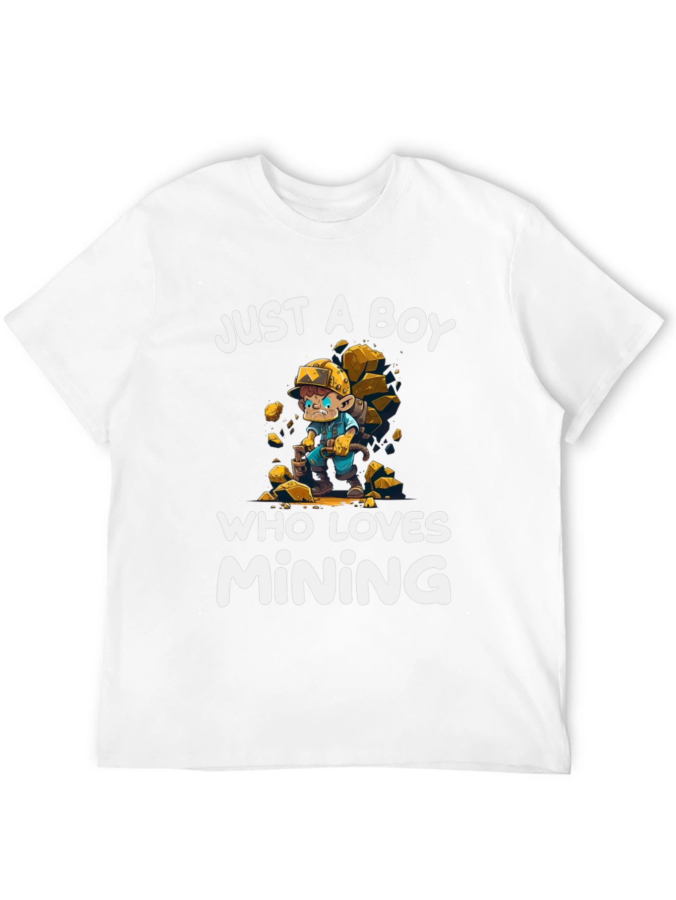 Boy Who Loves Mining T-Shirt