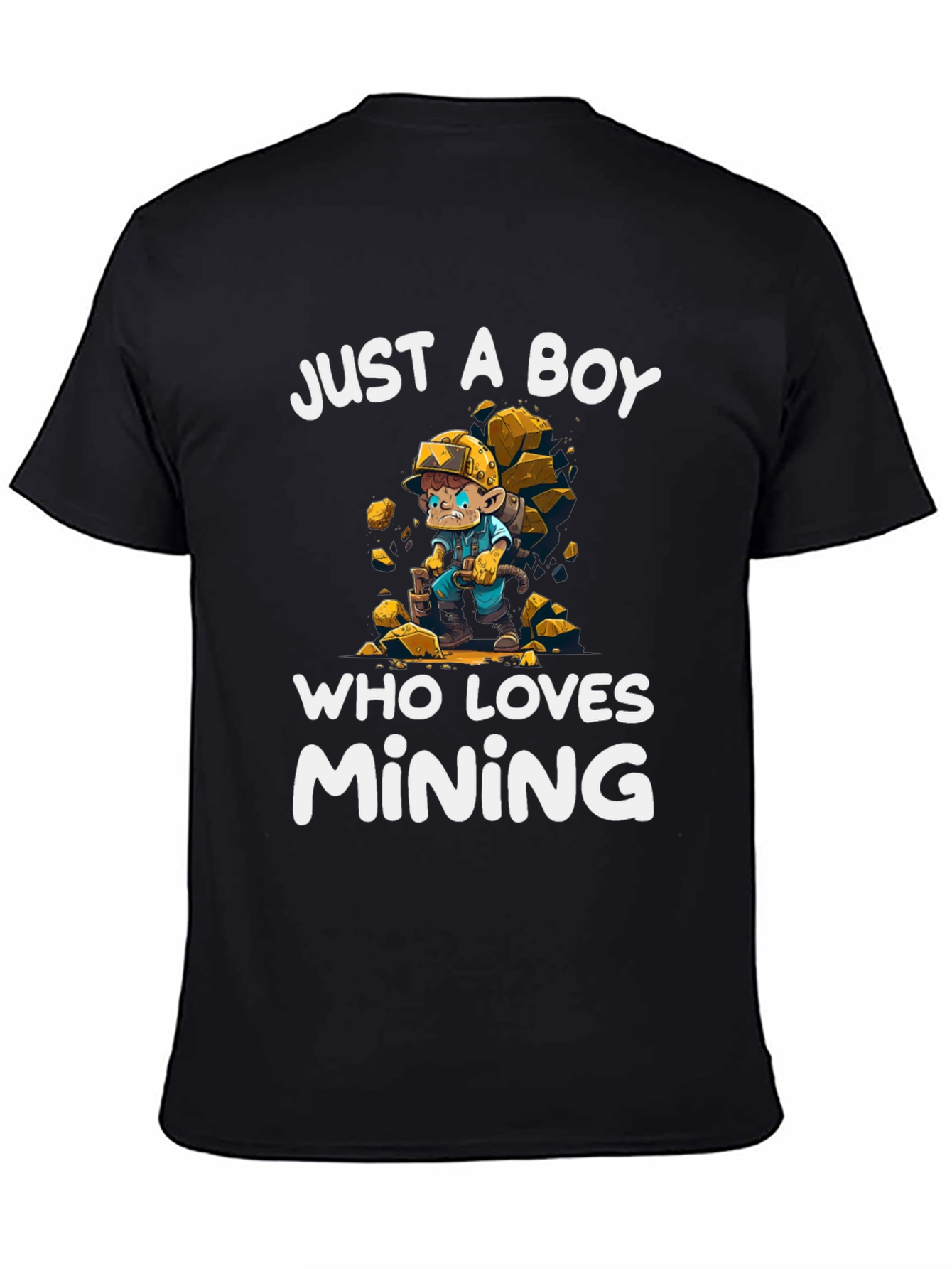 Boy Who Loves Mining T-Shirt