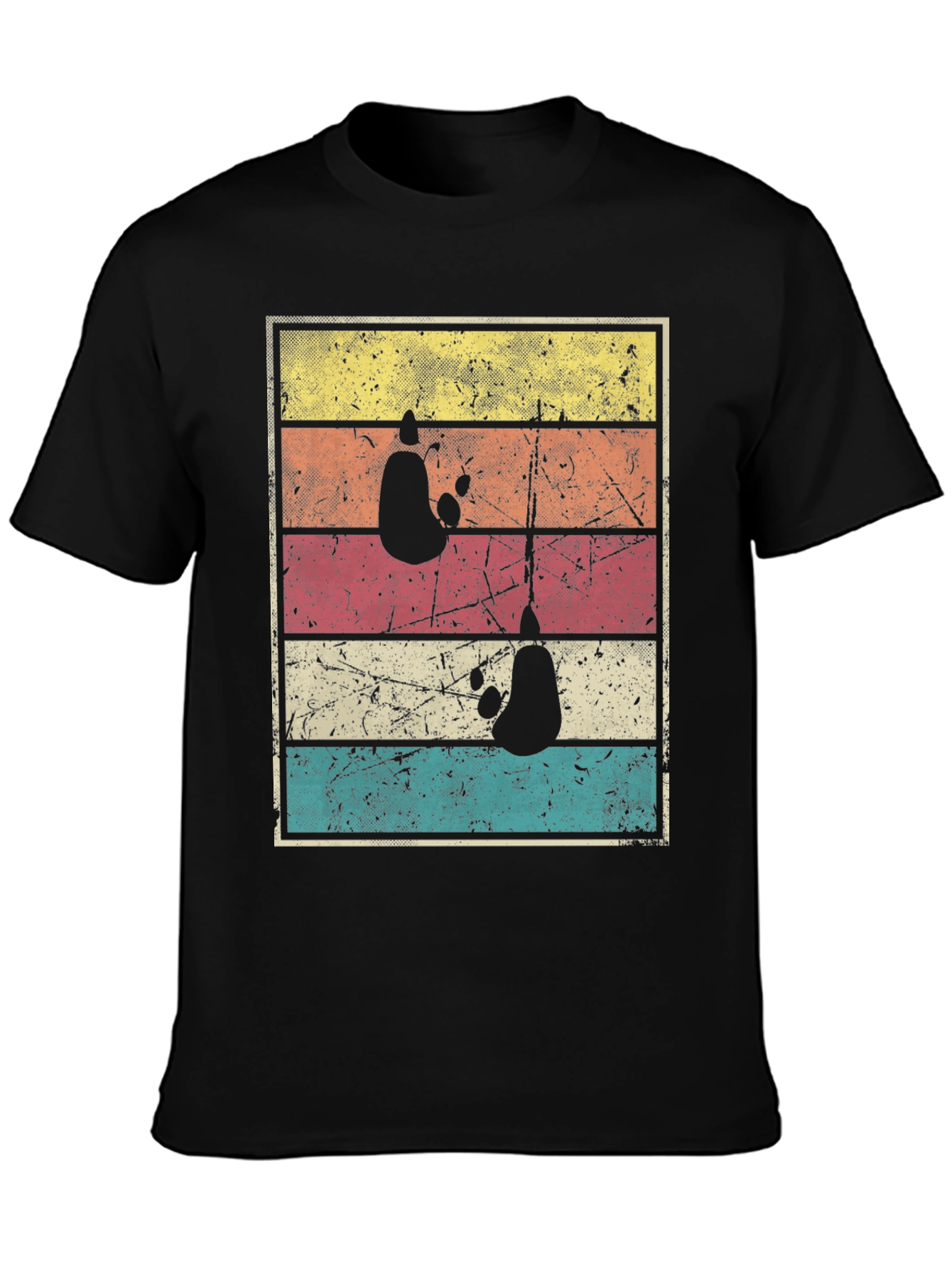 Retro Panda Silhouette T-Shirt