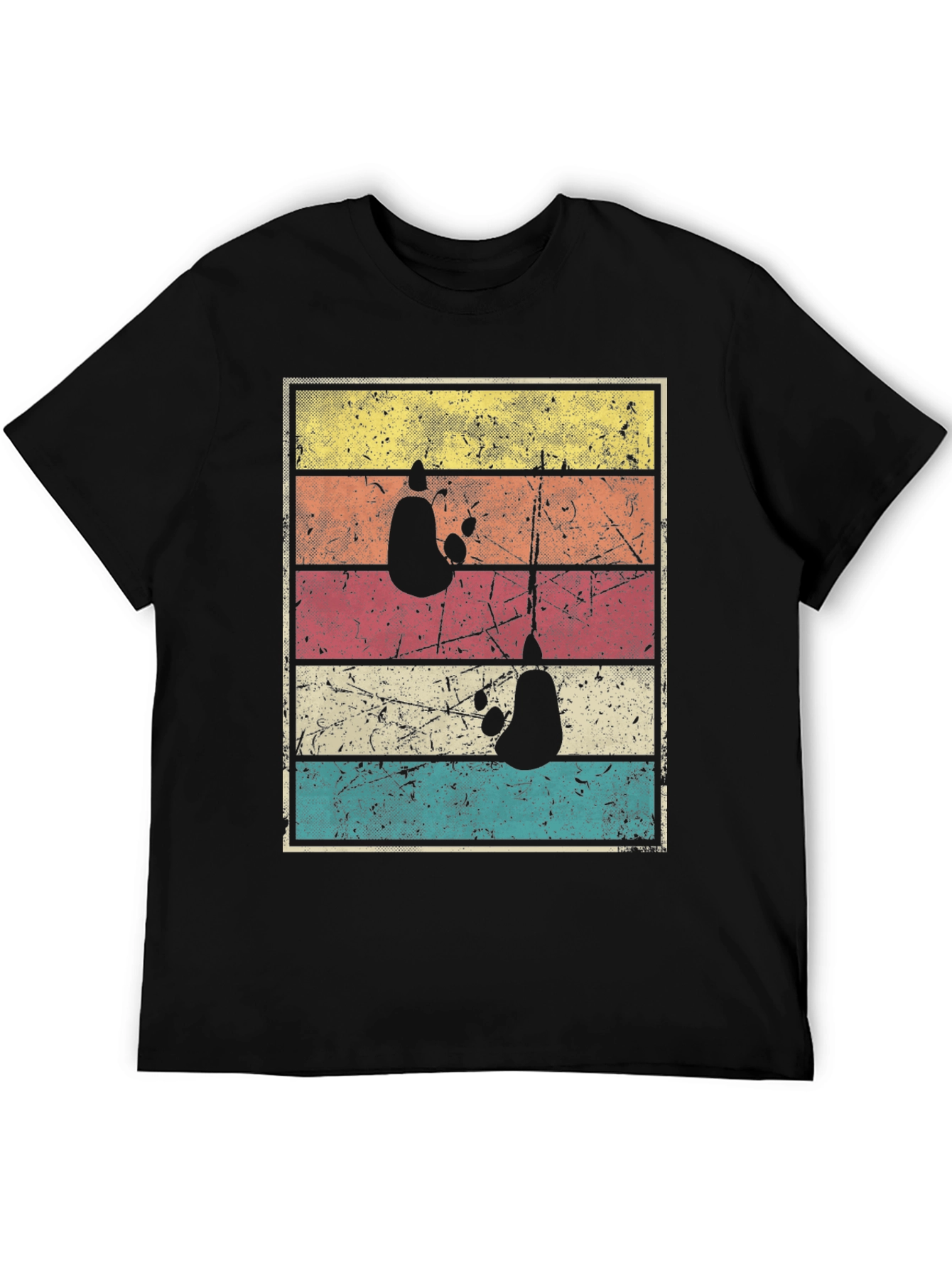 Retro Panda Silhouette T-Shirt