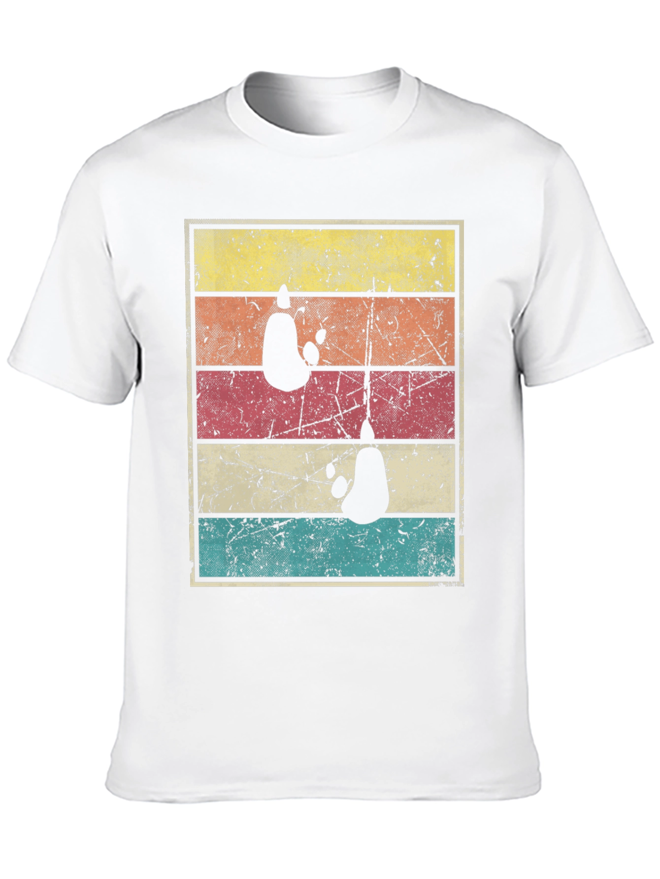 Retro Panda Silhouette T-Shirt