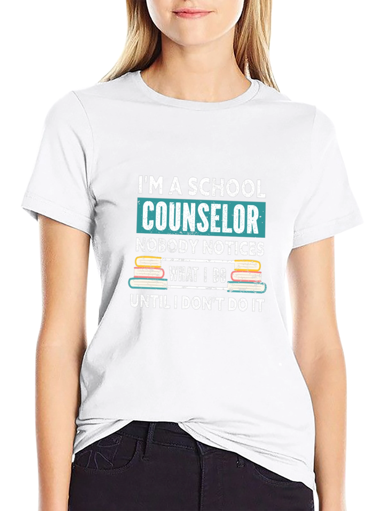 School Counselor Graphic T-Shirt - Black