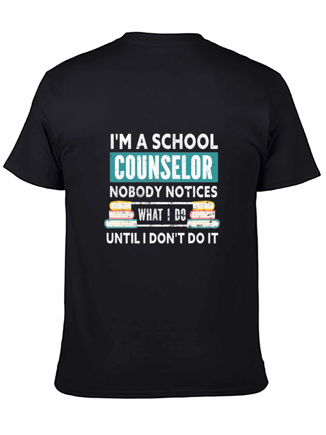 School Counselor Graphic T-Shirt - Black