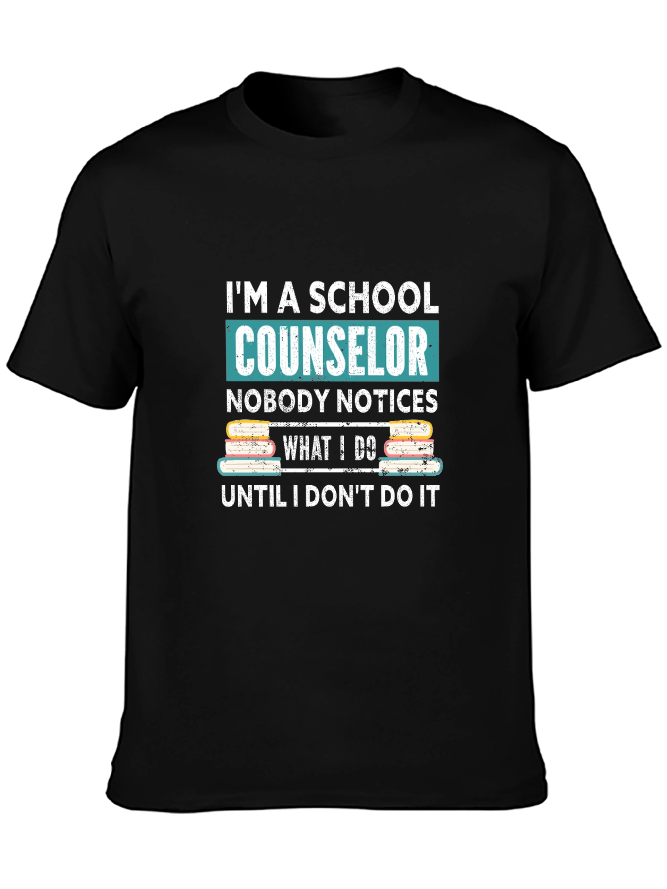 School Counselor Graphic T-Shirt - Black