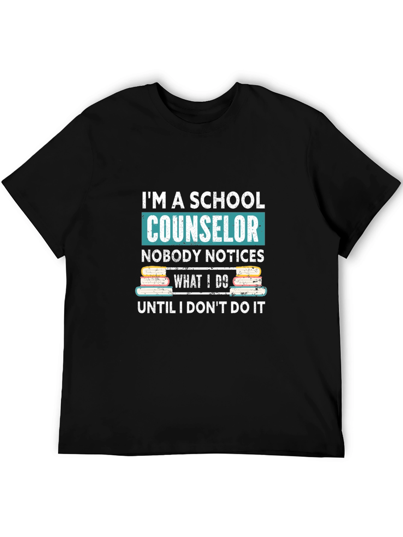 School Counselor Graphic T-Shirt - Black