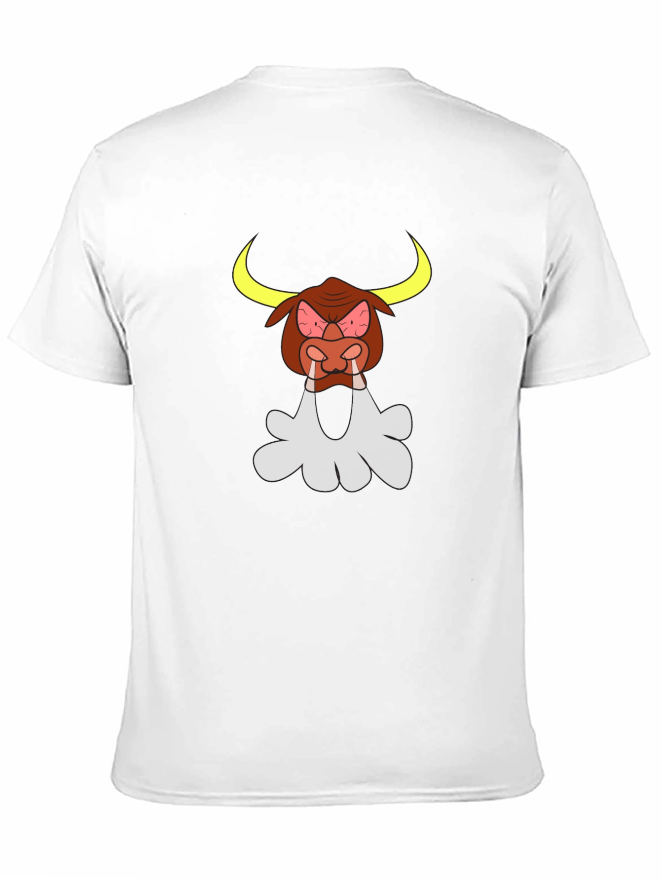 Angry Cartoon Bull Graphic Tee