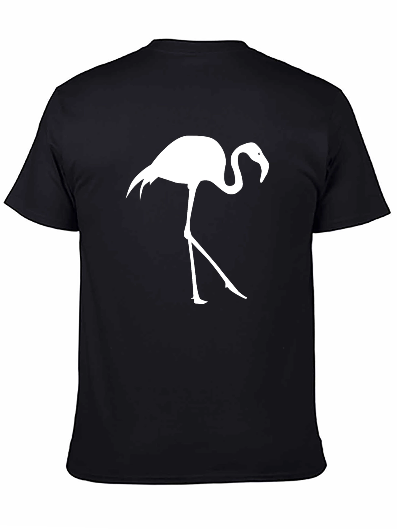 Black Flamingo Graphic Tee - Casual Comfort