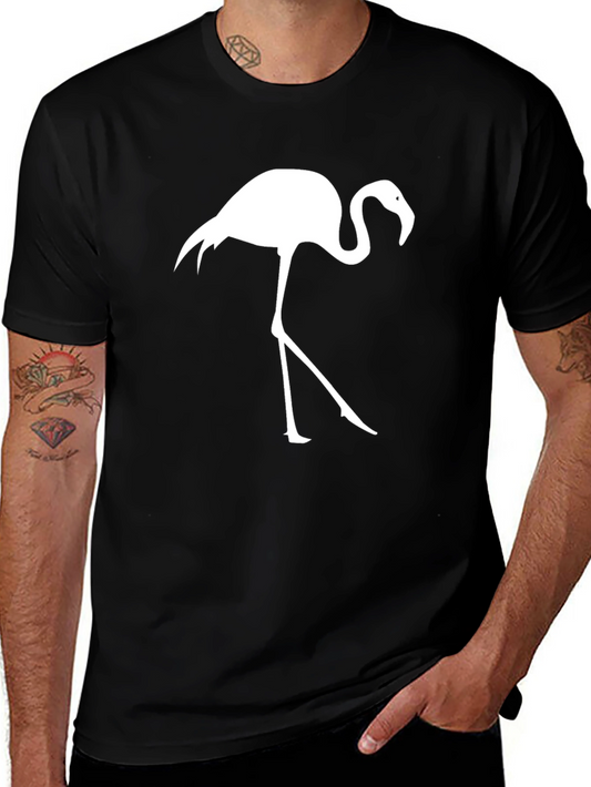 Black Flamingo Graphic Tee - Casual Comfort