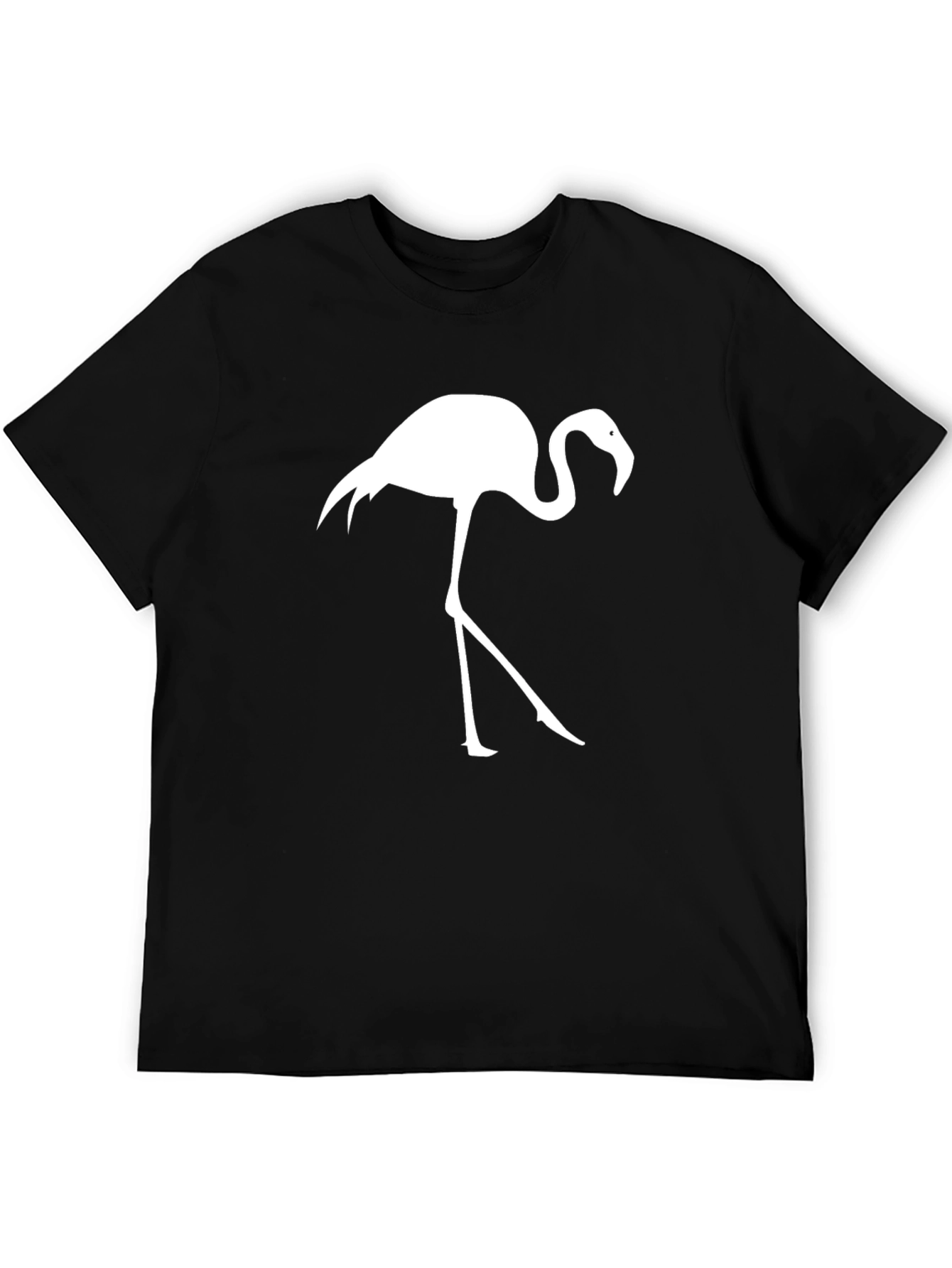 Black Flamingo Graphic Tee - Casual Comfort