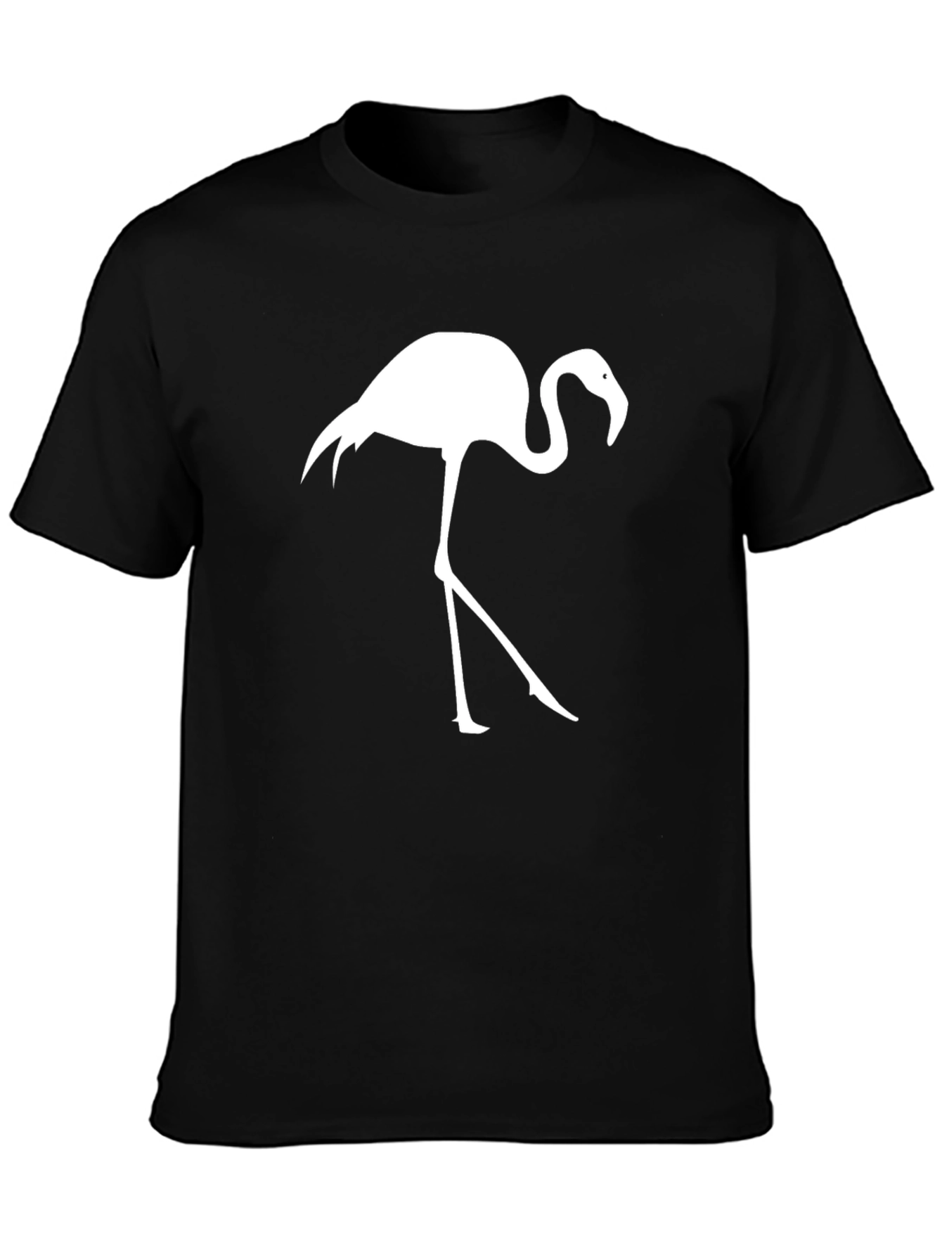 Black Flamingo Graphic Tee - Casual Comfort