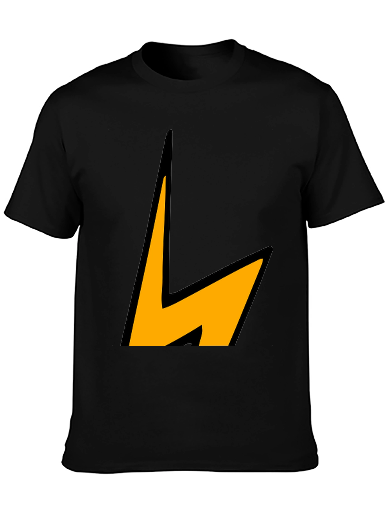 Lightning Bolt Graphic Tee - Black