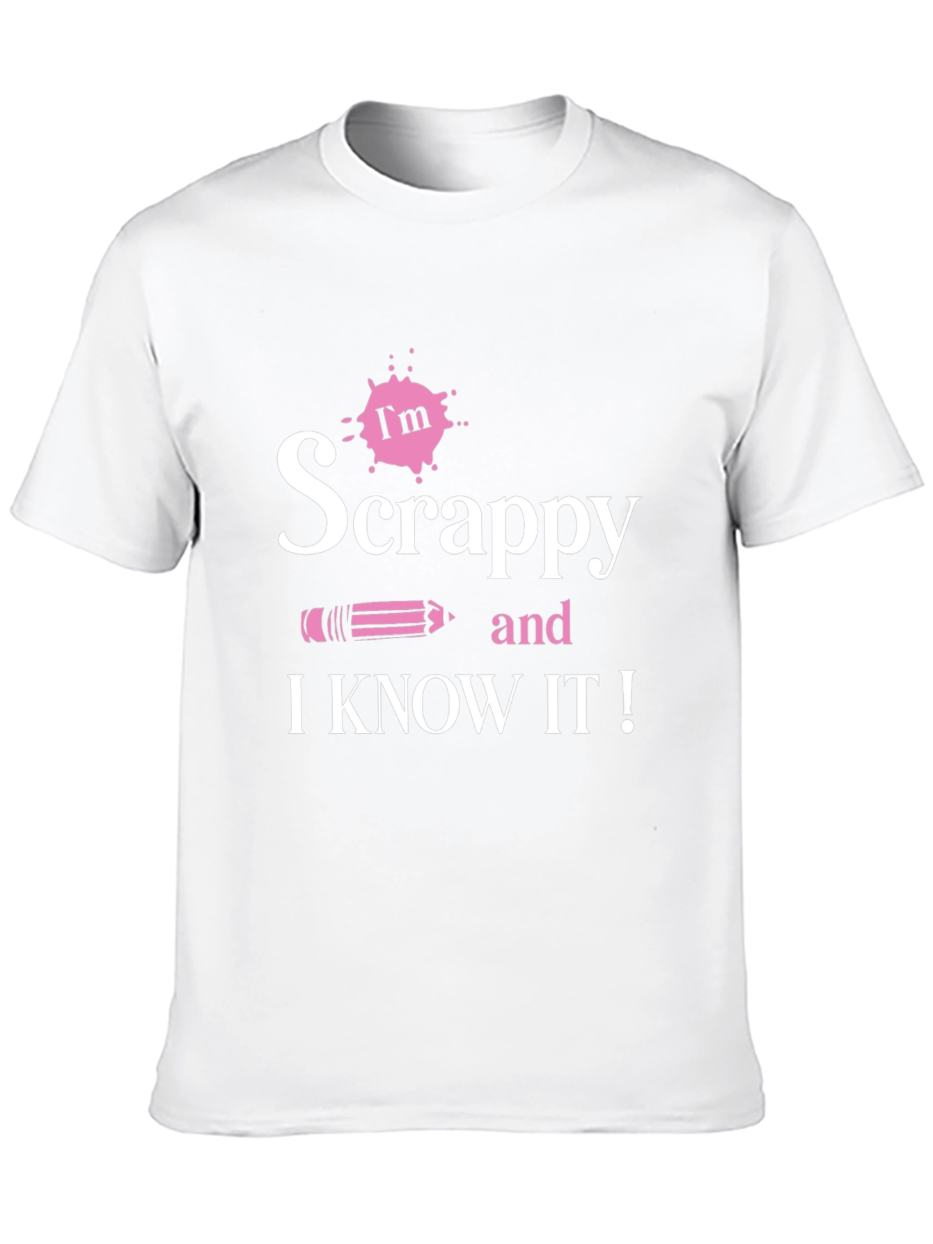 Im Scrappy and I Know It! Black T-Shirt