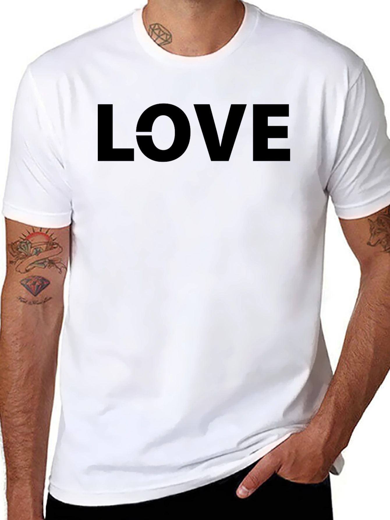 Love Graphic Black T-Shirt - Trendy Casual Wear