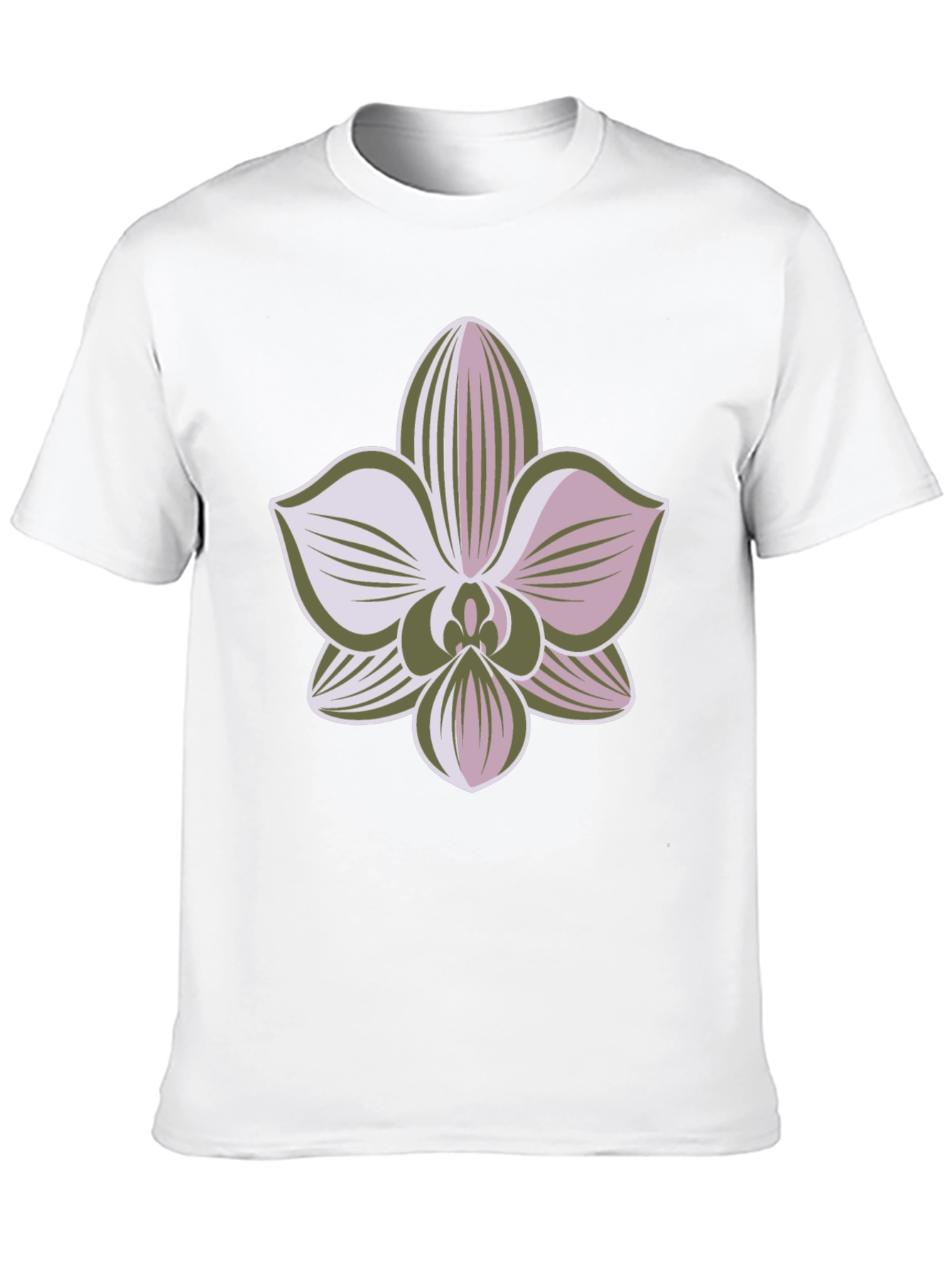 Orchid Graphic Tee - Black Casual Shirt