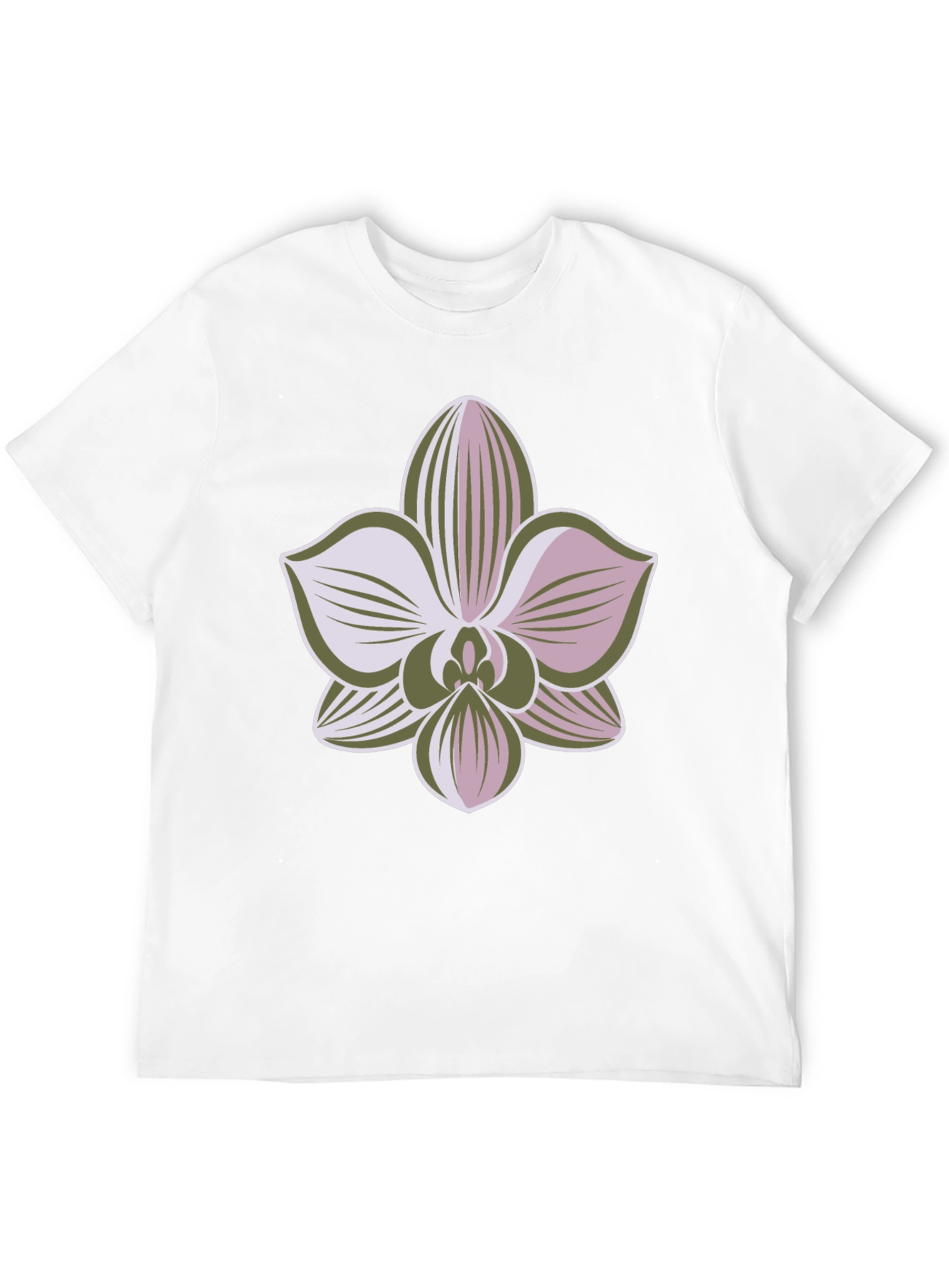 Orchid Graphic Tee - Black Casual Shirt