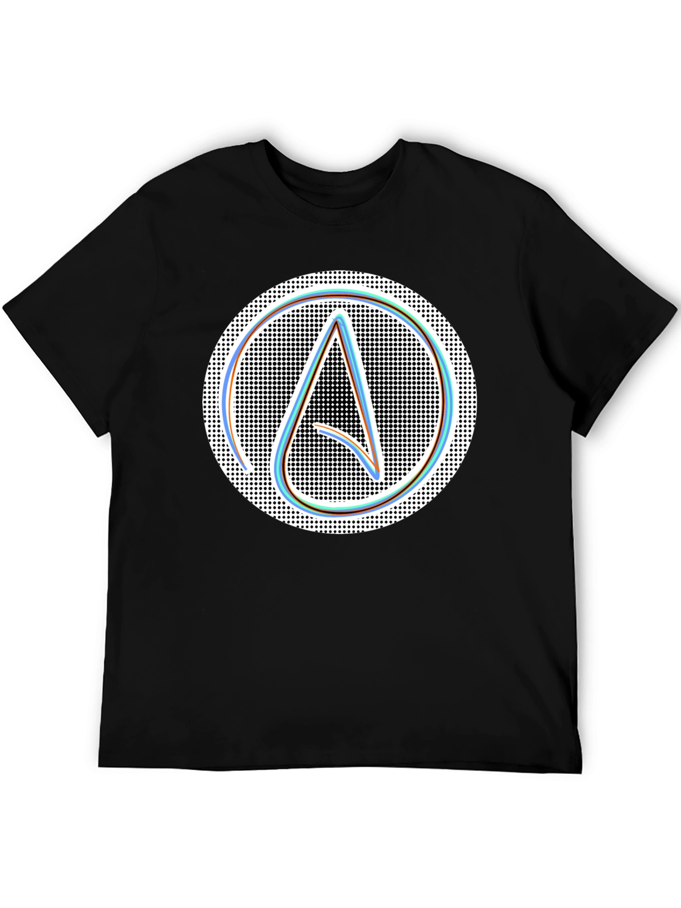 Atheist Symbol T-Shirt: Modern Black Graphic Tee