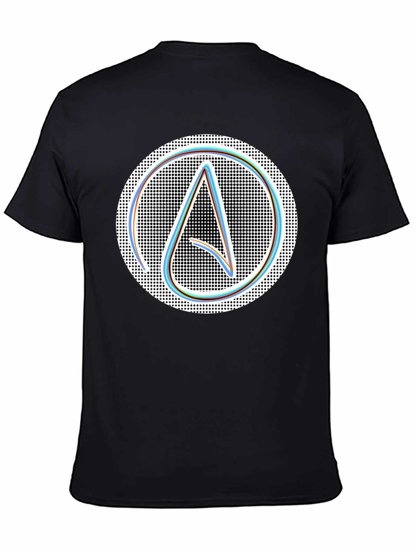 Atheist Symbol T-Shirt: Modern Black Graphic Tee