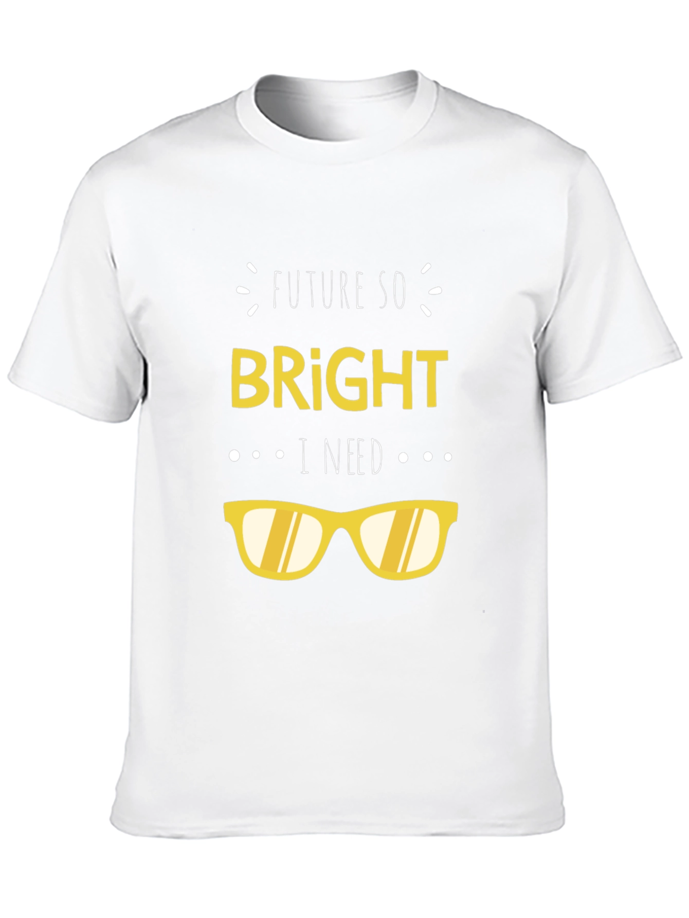 Future So Bright T-Shirt - Black Cotton Graphic Tee
