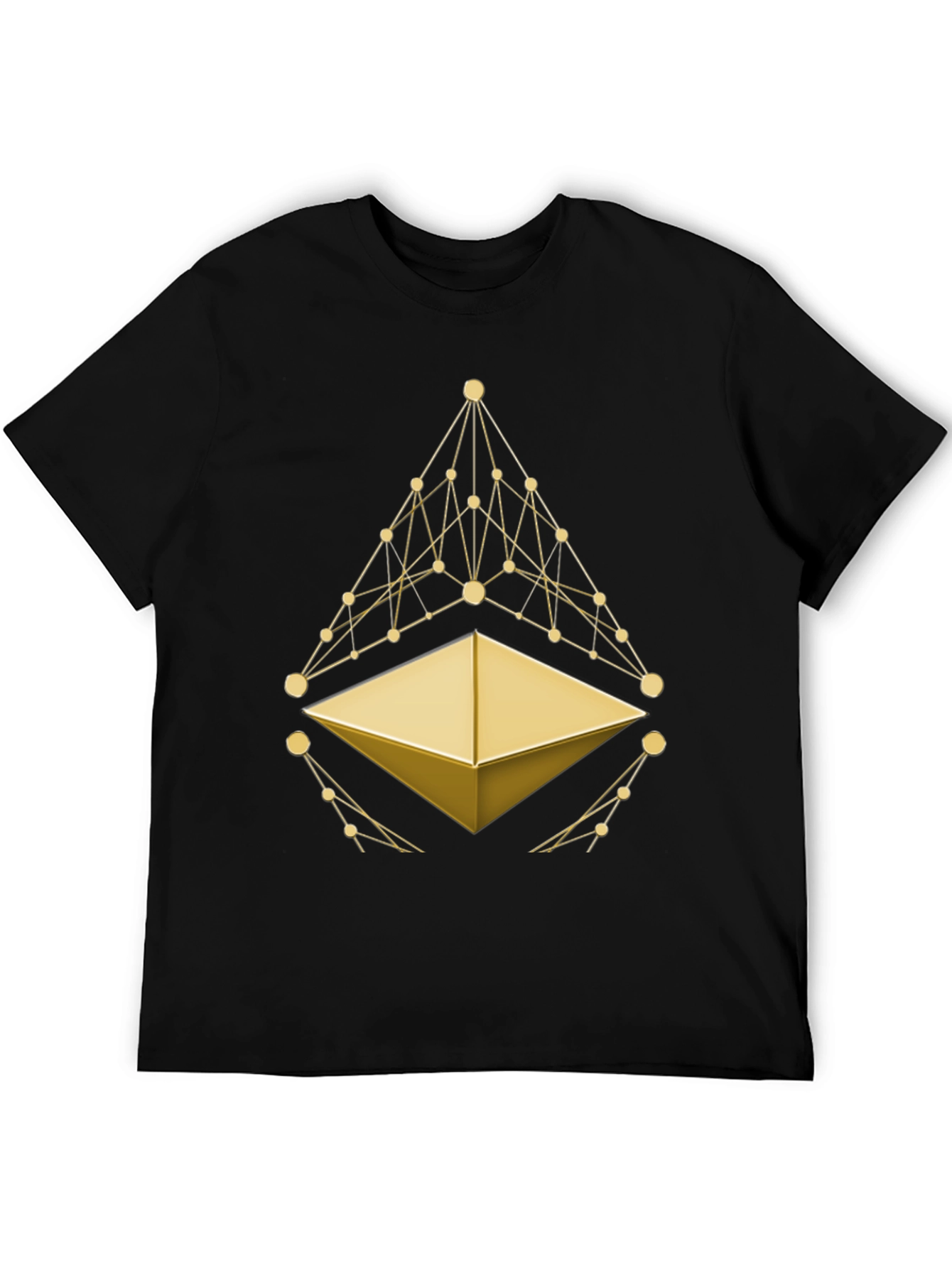 Ethereum Crypto T-Shirt - Golden Symbol
