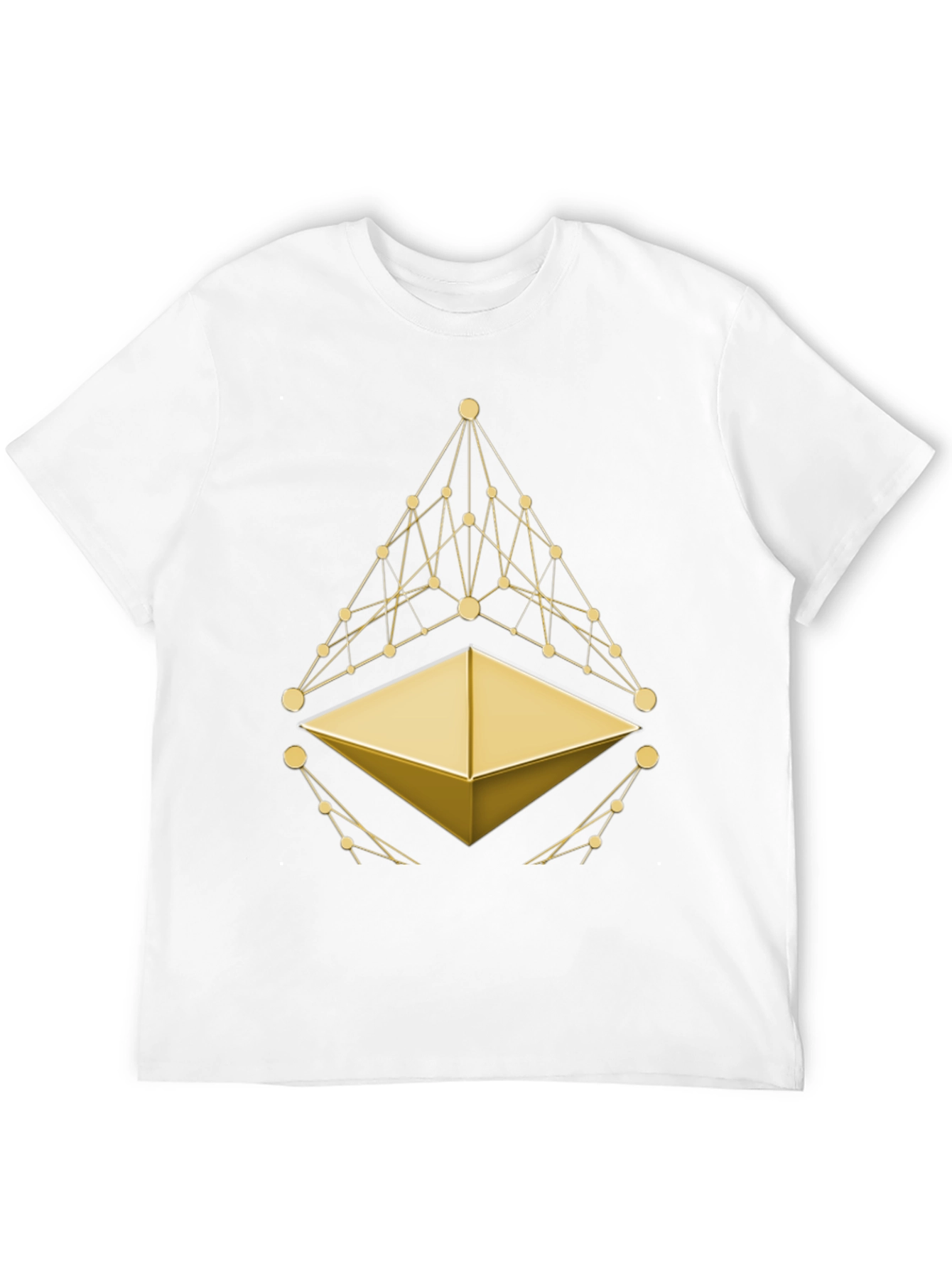 Ethereum Crypto T-Shirt - Golden Symbol