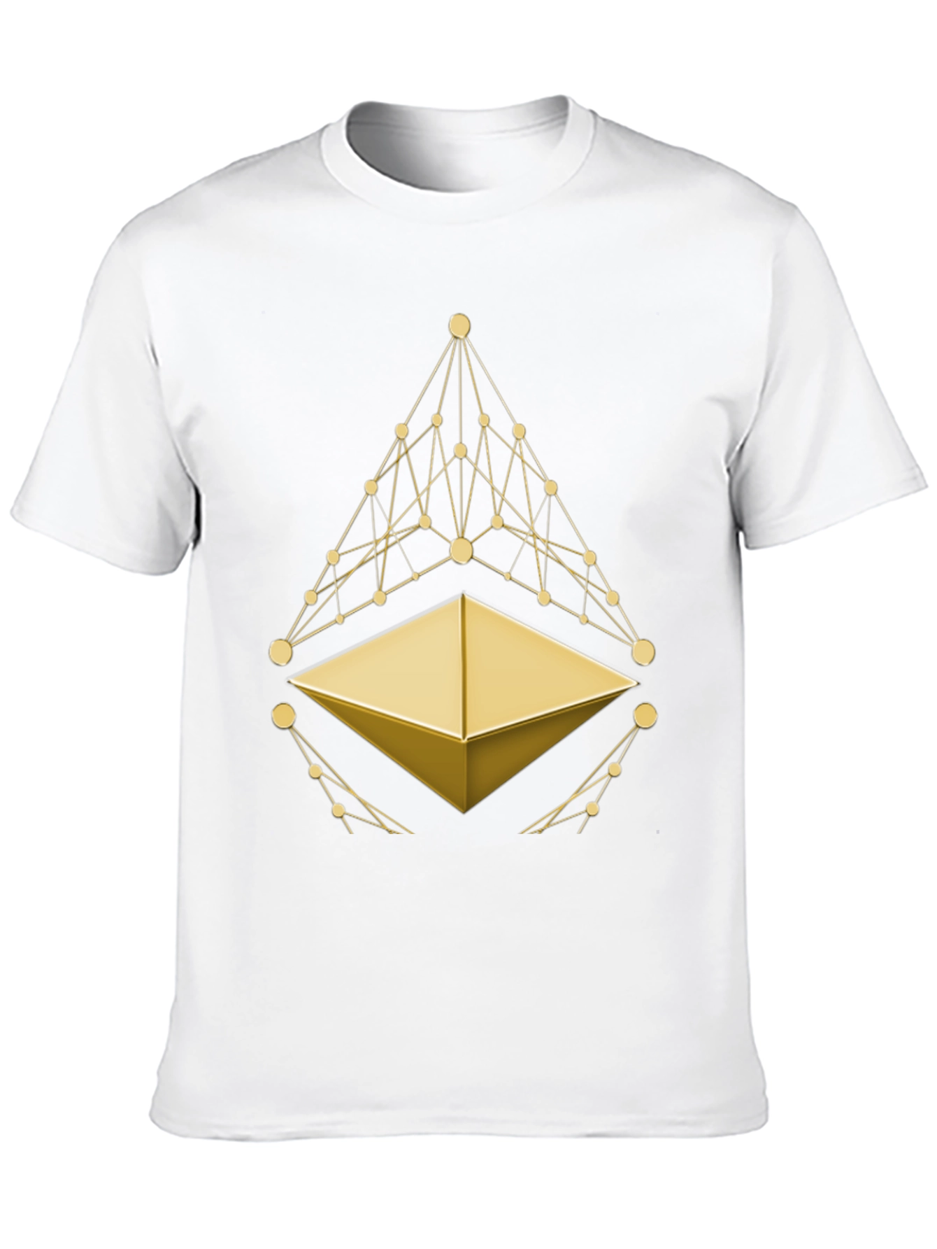 Ethereum Crypto T-Shirt - Golden Symbol